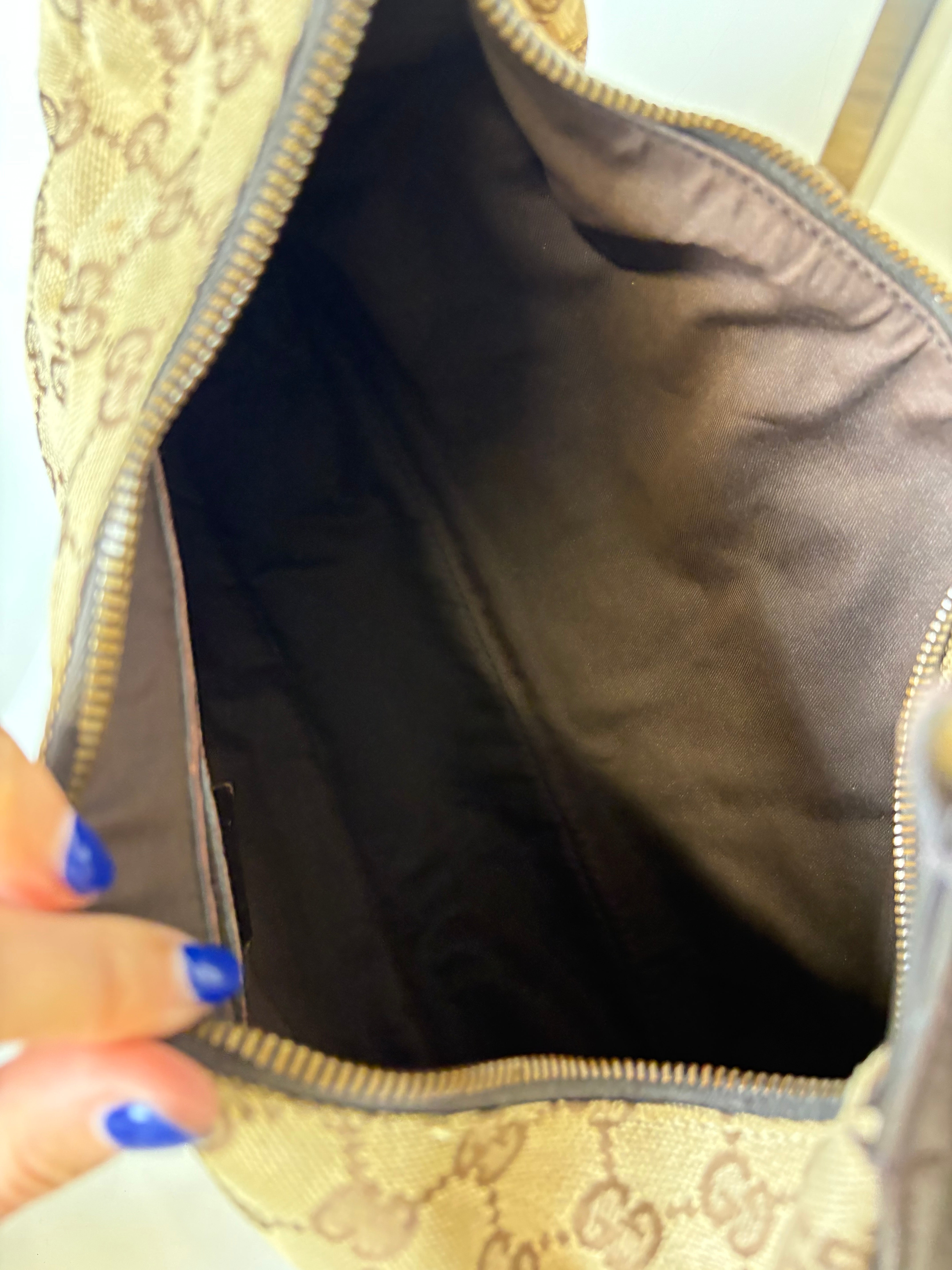 Gucci Horsebit Hobo GG Canvas Marrón