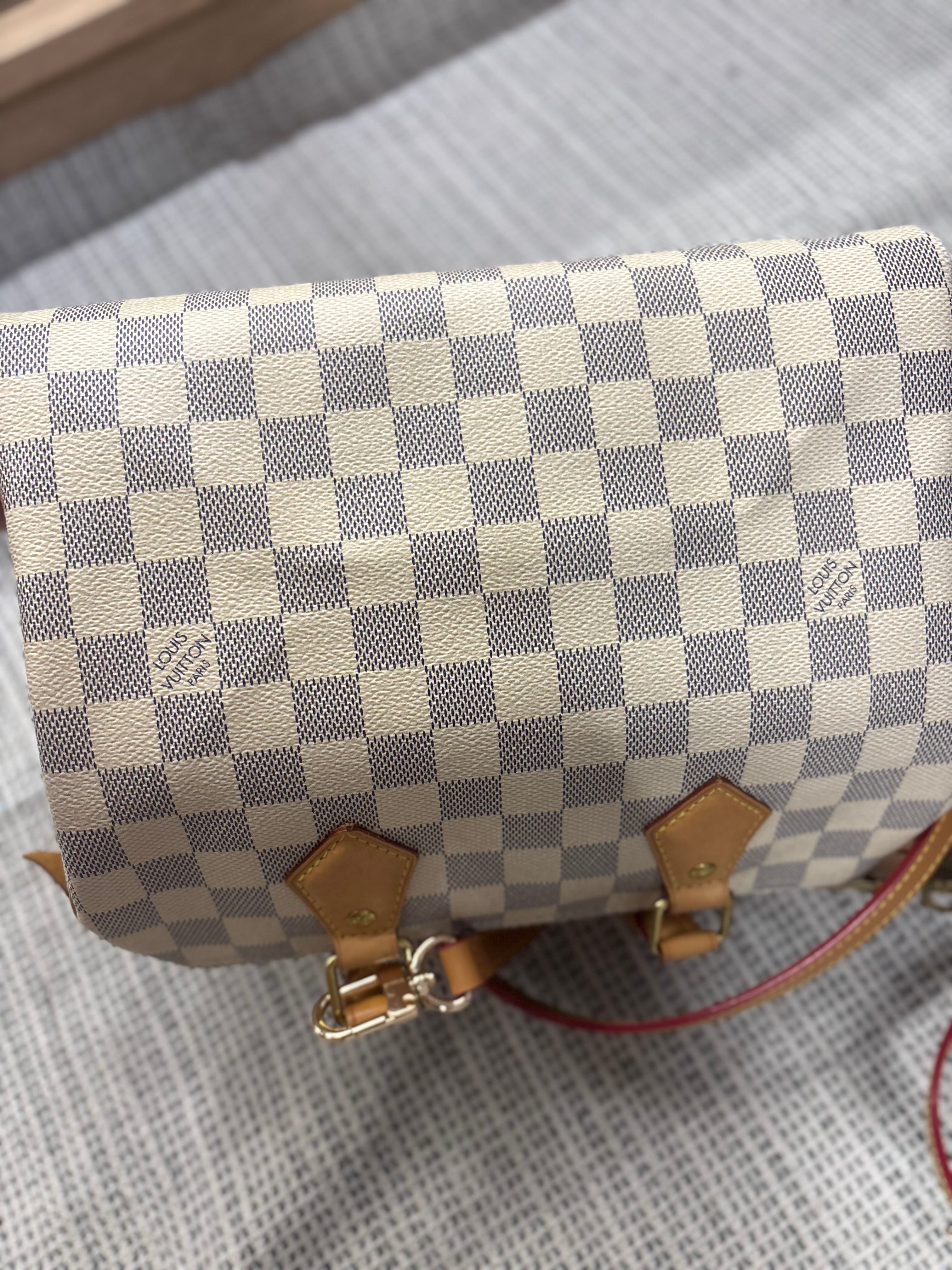 Louis Vuitton Speedy 25 Damier Azur con bandolera extra