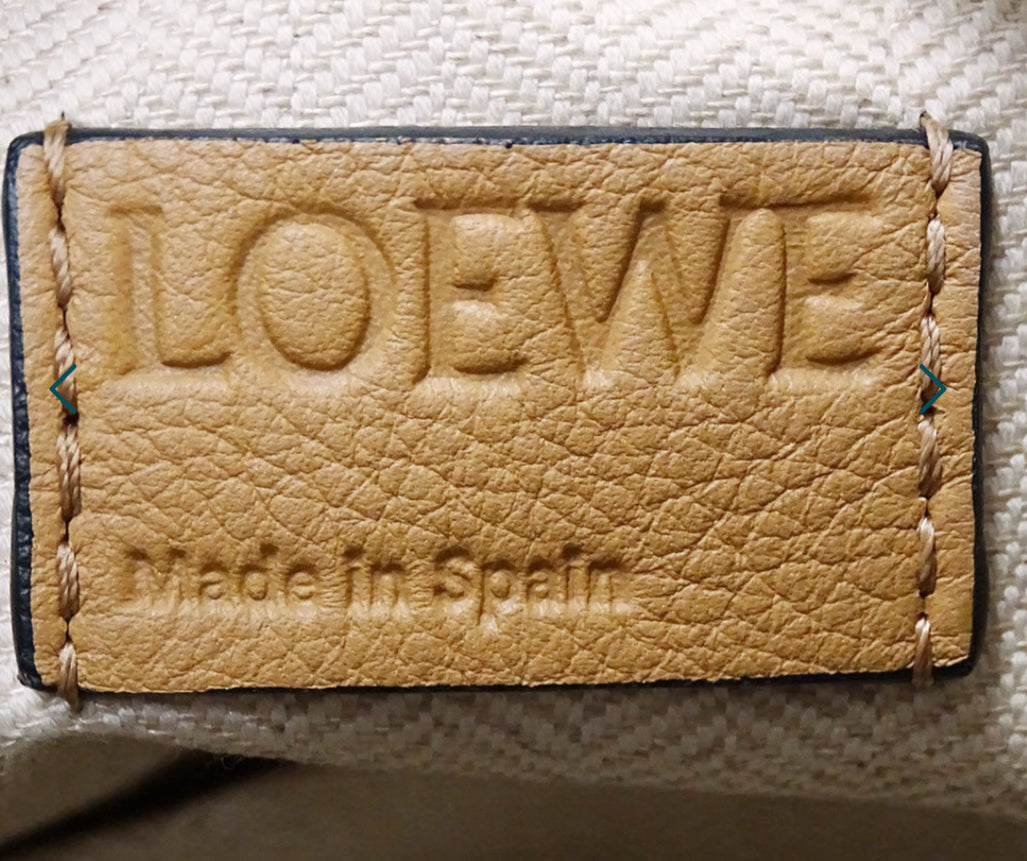 Loewe Puzzle Small Tricolor marrón/blanco