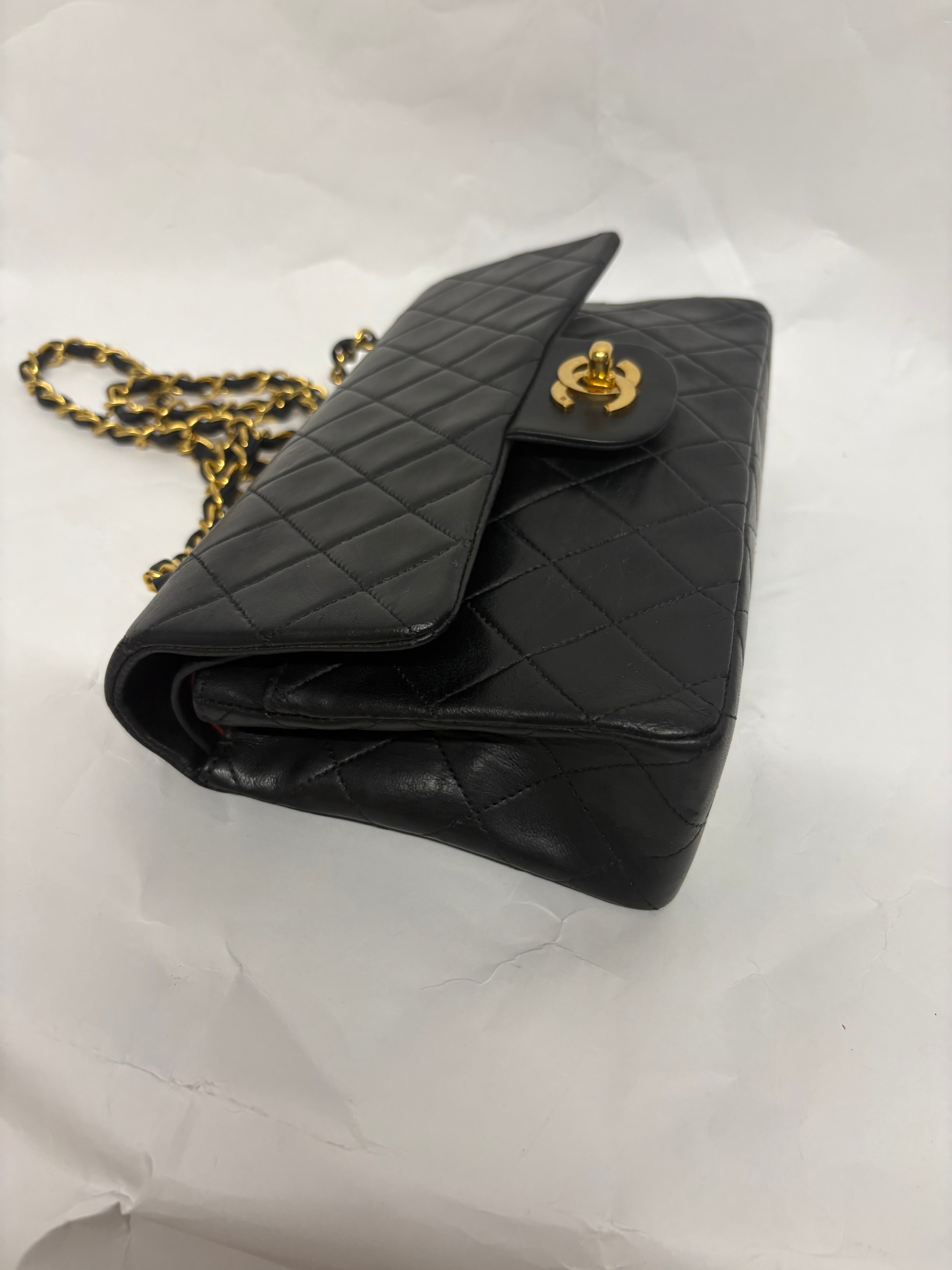 Chanel Timeless Matelassé 23 Double Flap negro serie 1