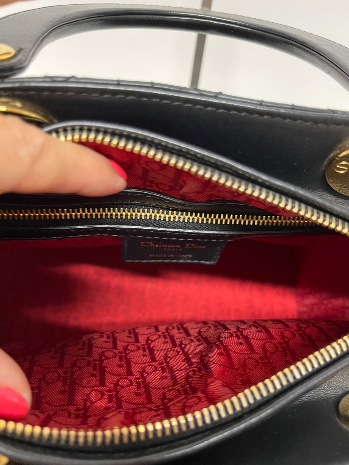 Christian Dior Lady Dior Medium Piel Cordero Cannage
