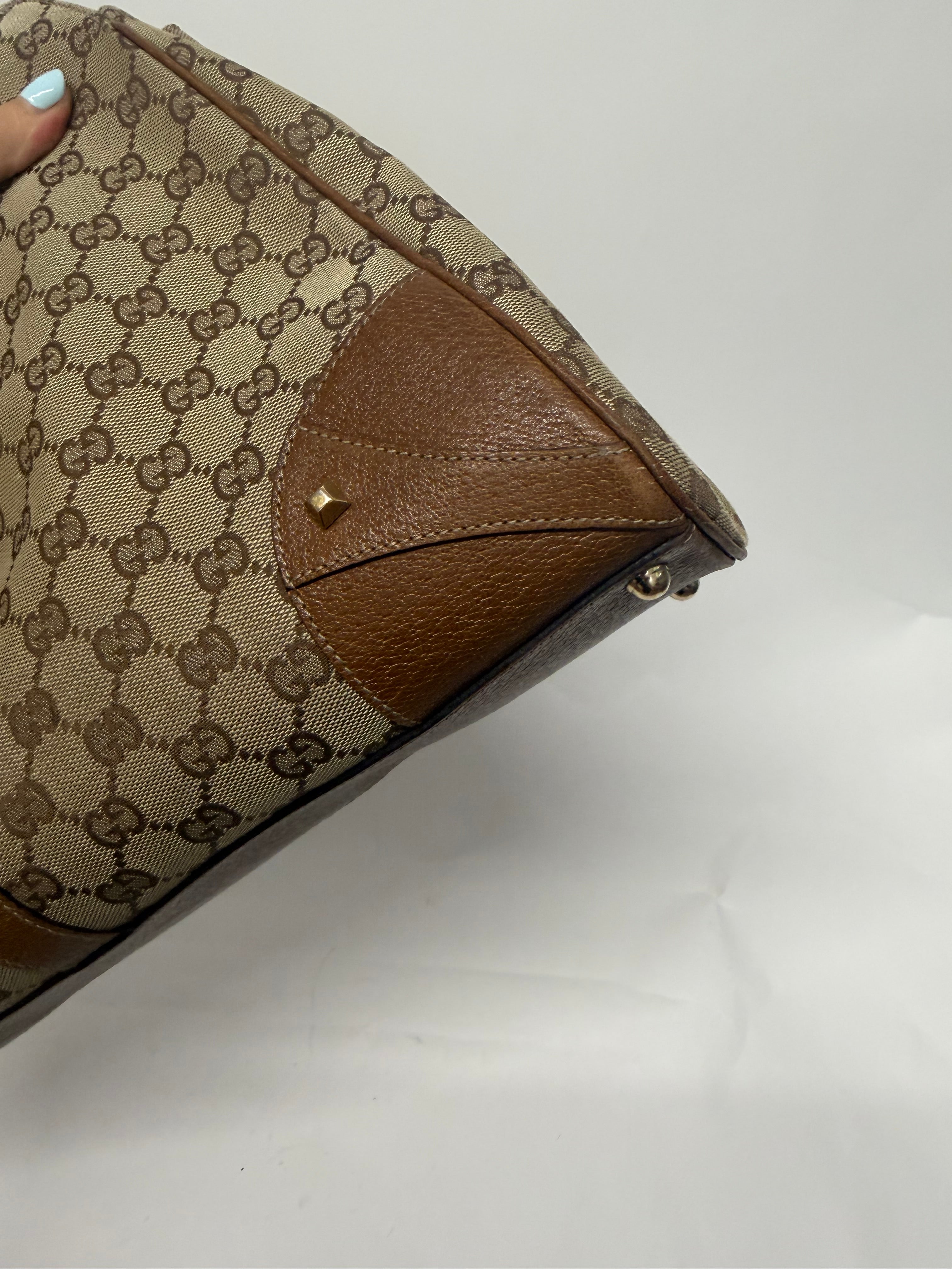 Gucci Jackie GG Canvas Grande Herrajes Dorados