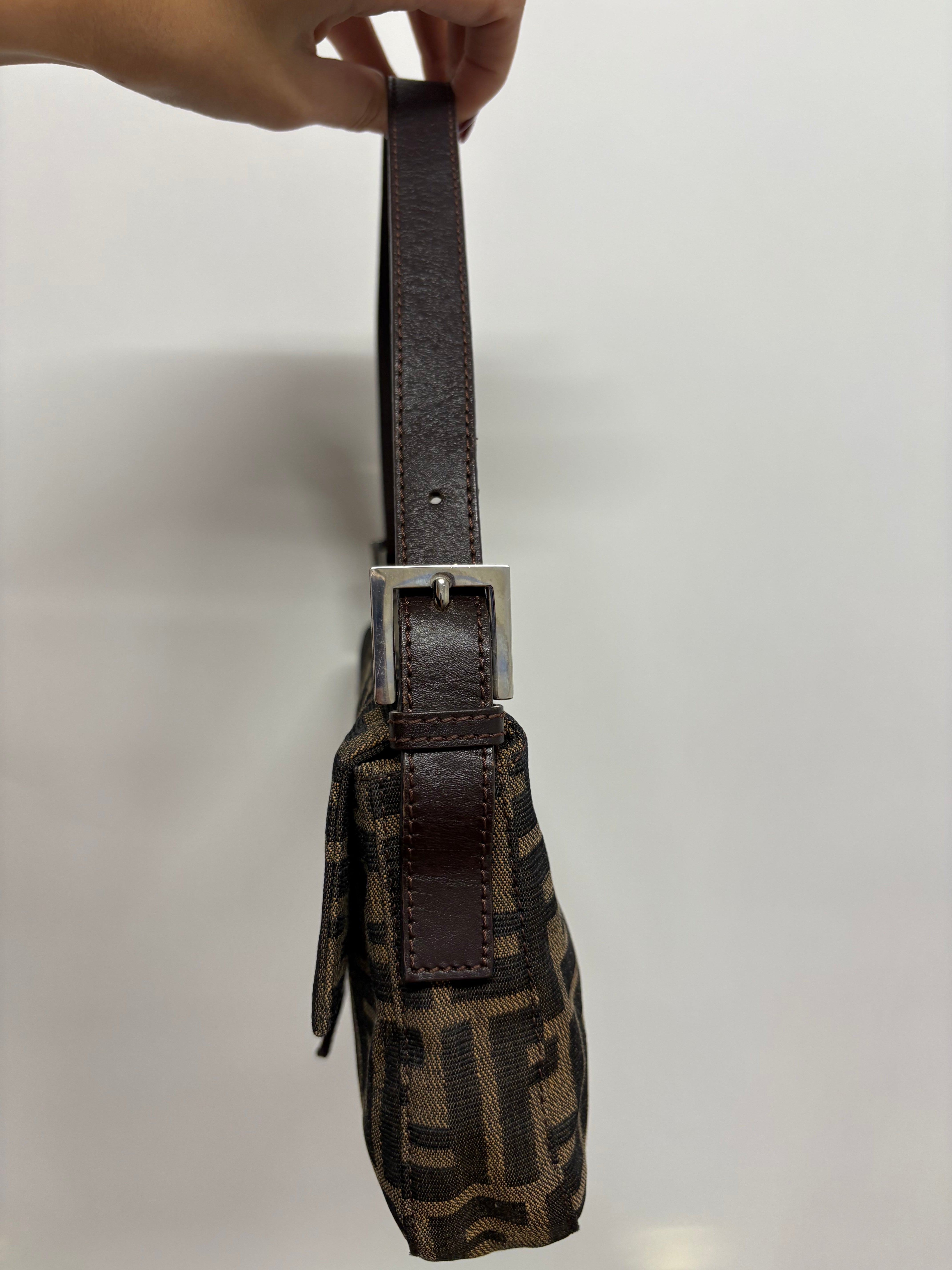Fendi Baguette Zucca Marrón Vintage