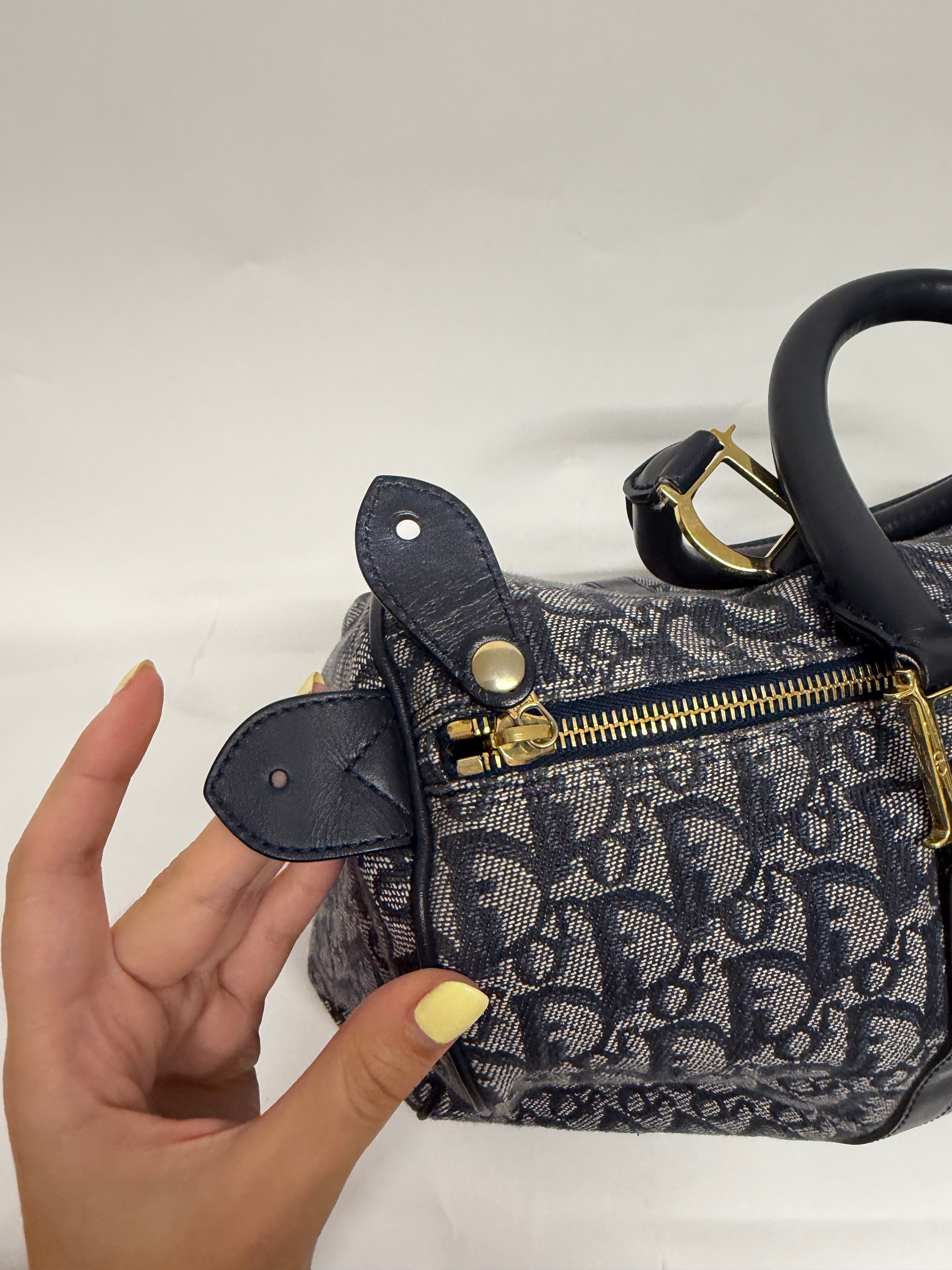 Christian Dior Trotter Boston 35 Navy