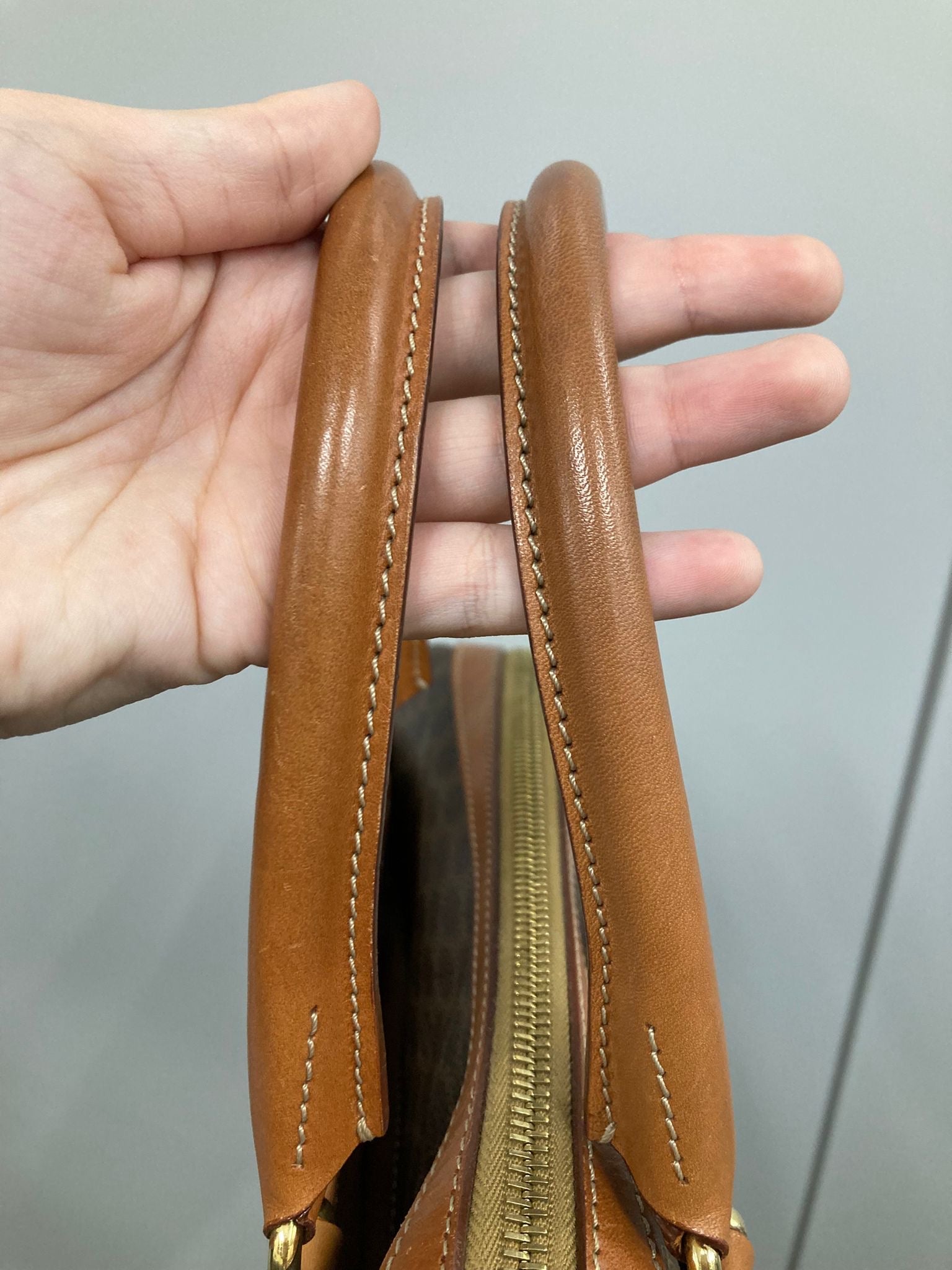 CÉLINE Macadam Handbag Vintage Marrón