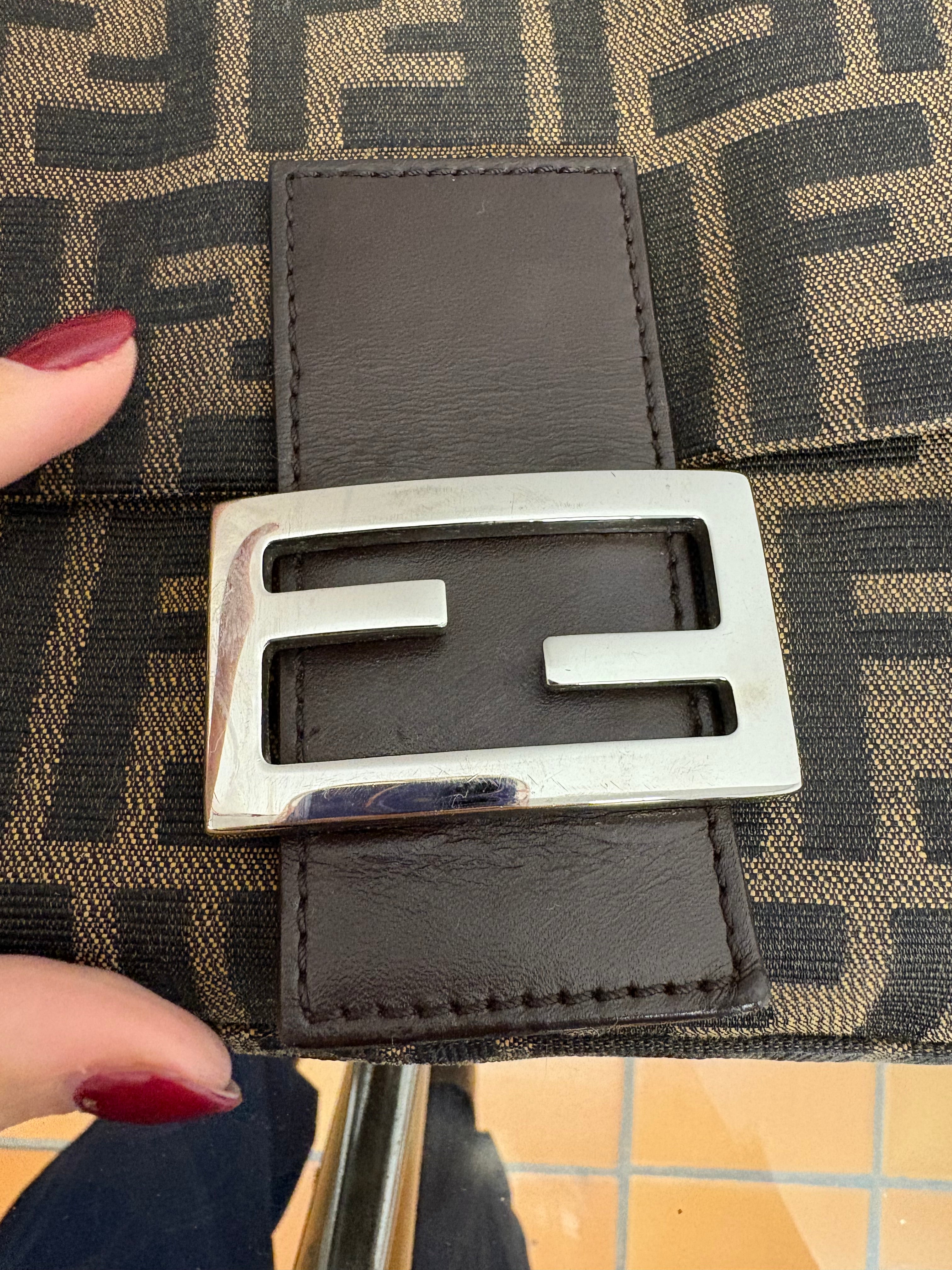 Fendi Baguette Zucca Marrón Vintage