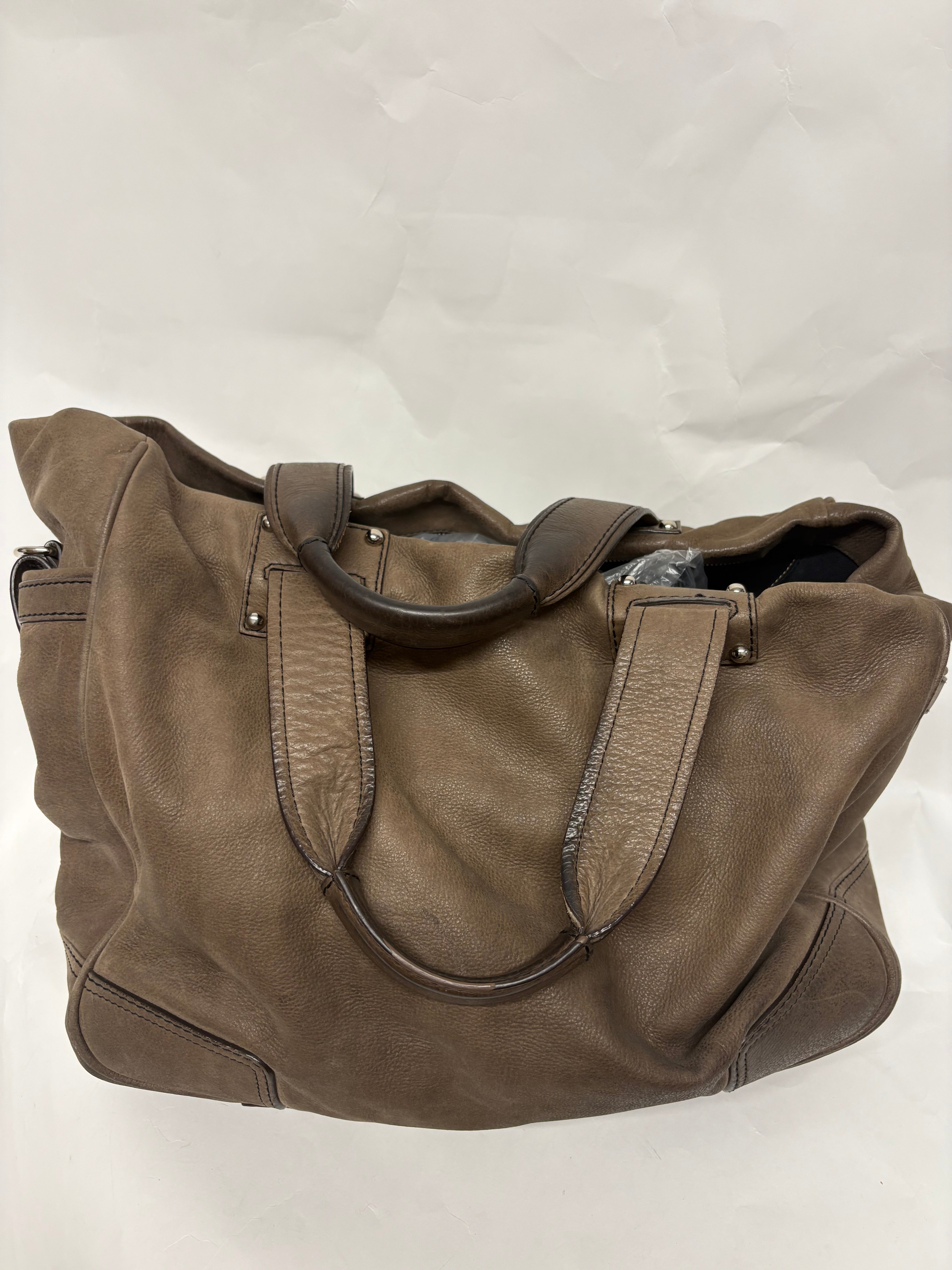 Loewe Tote Grande Piel Taupe Anagram con correa borlas extra