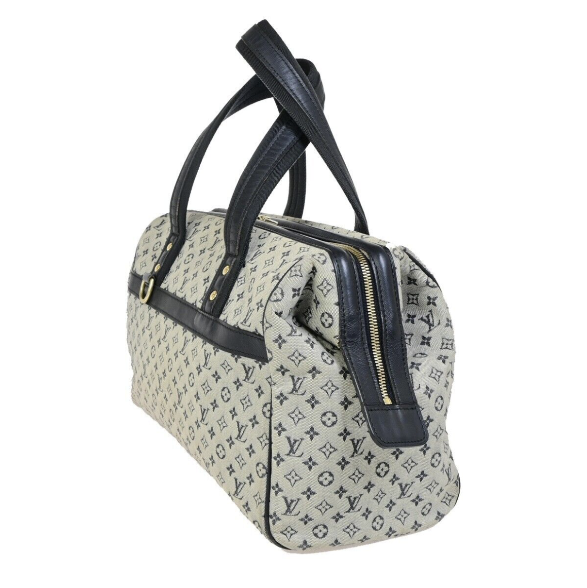 Louis Vuitton Joséphine azul en lona canvas