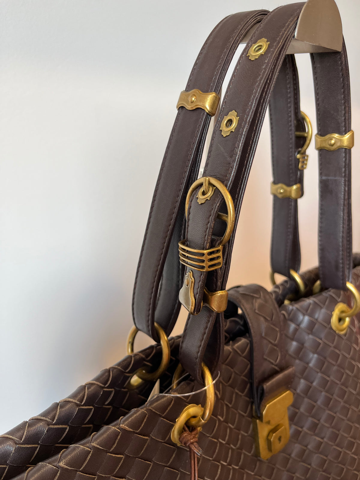 Bottega Veneta Capri Tote Grande Nappa Intrecciato Marrón