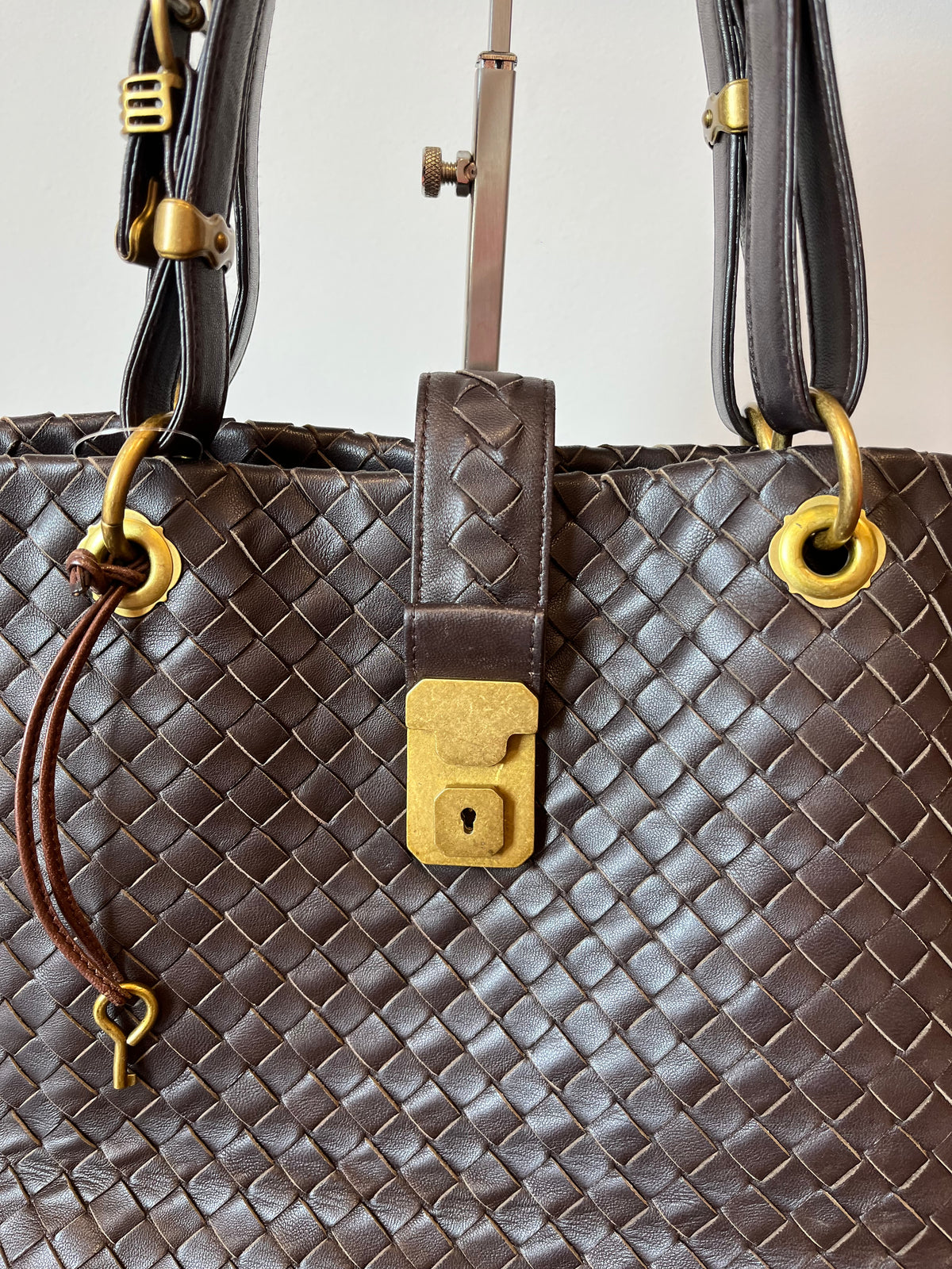 Bottega Veneta Capri Tote Grande Nappa Intrecciato Marrón