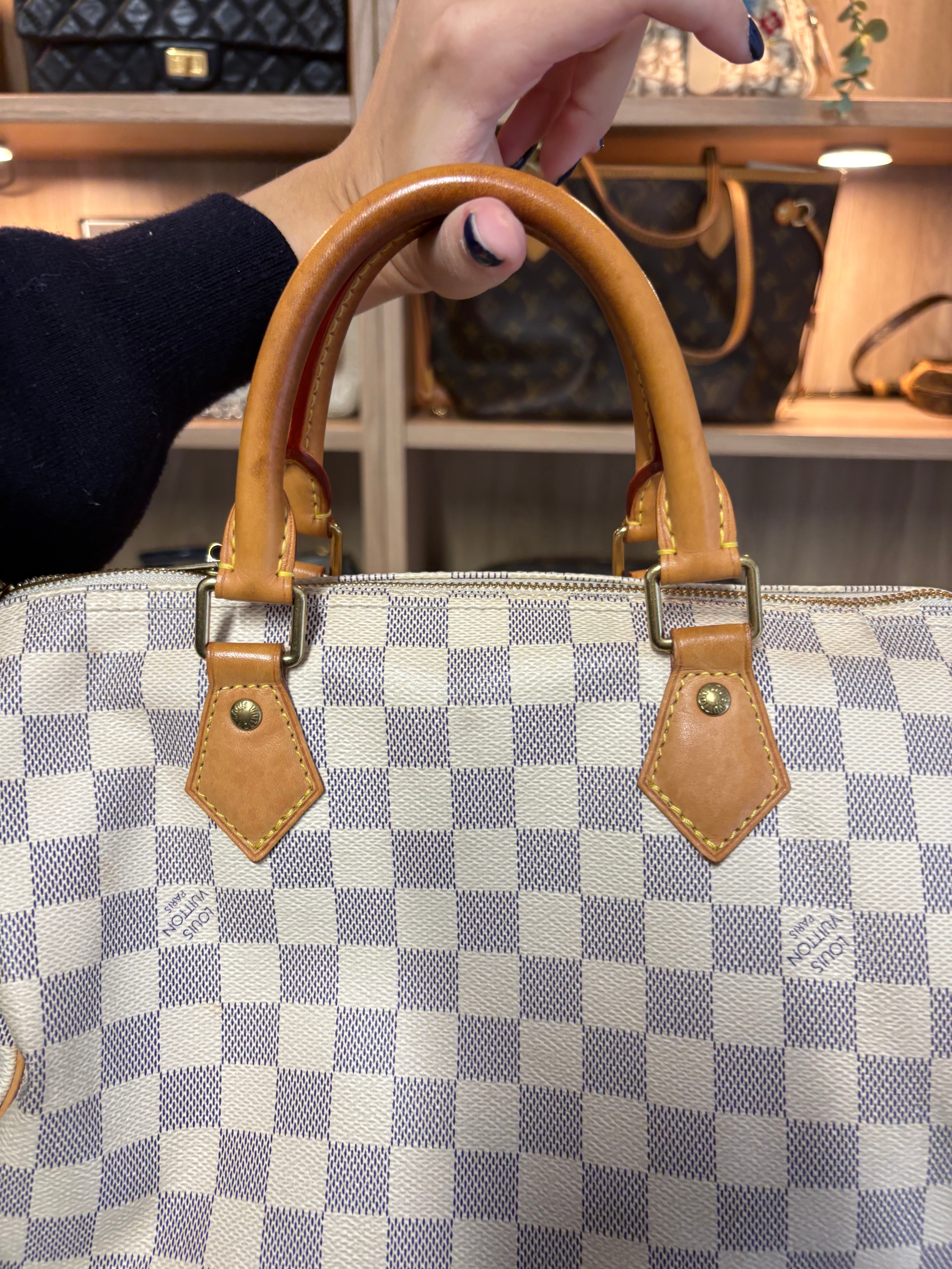 Louis Vuitton Speedy Bandoulière 30 Damier Azur