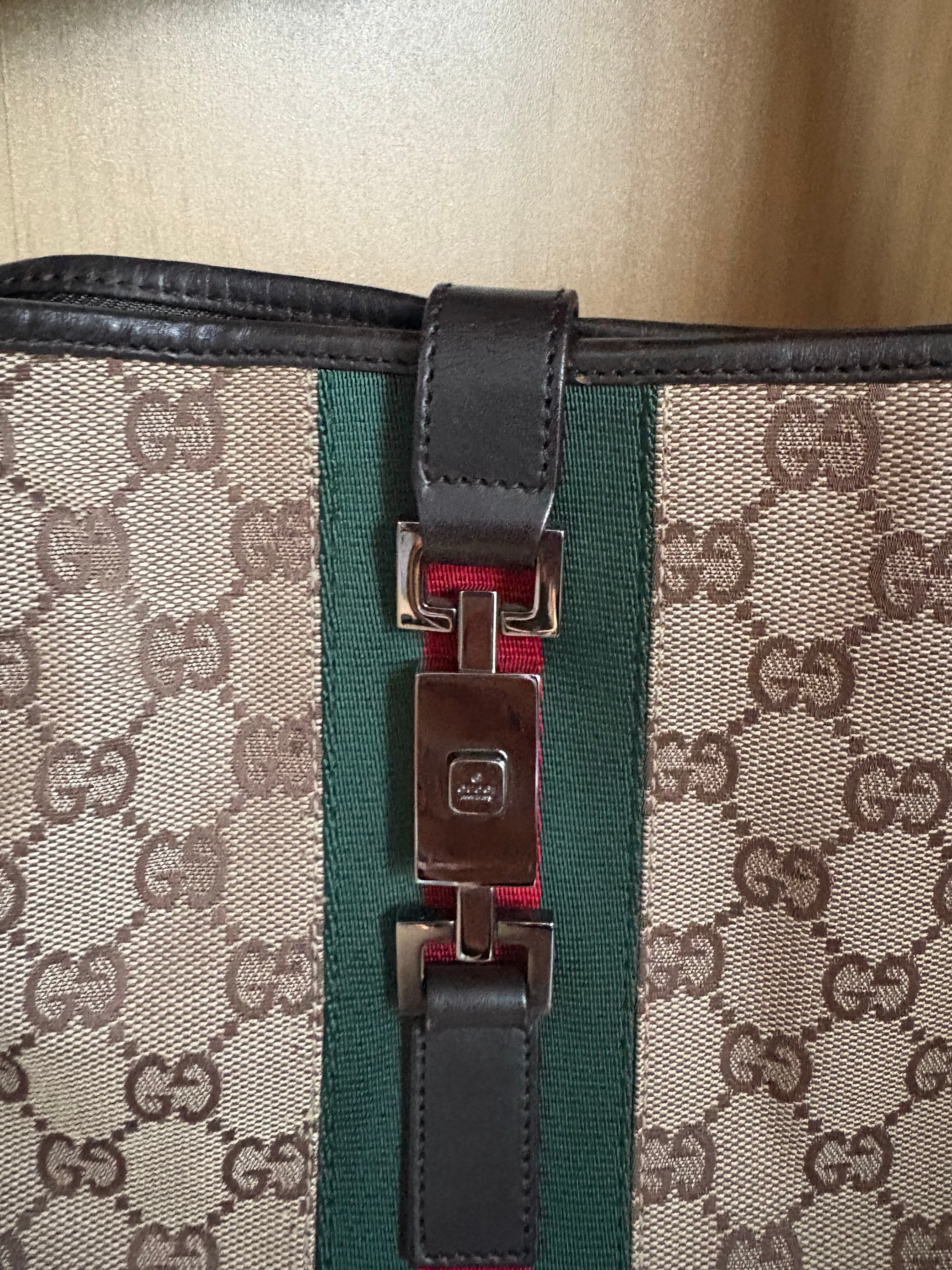 Gucci Jackie GG Canvas Shoulder Bag – Clásico Vintage