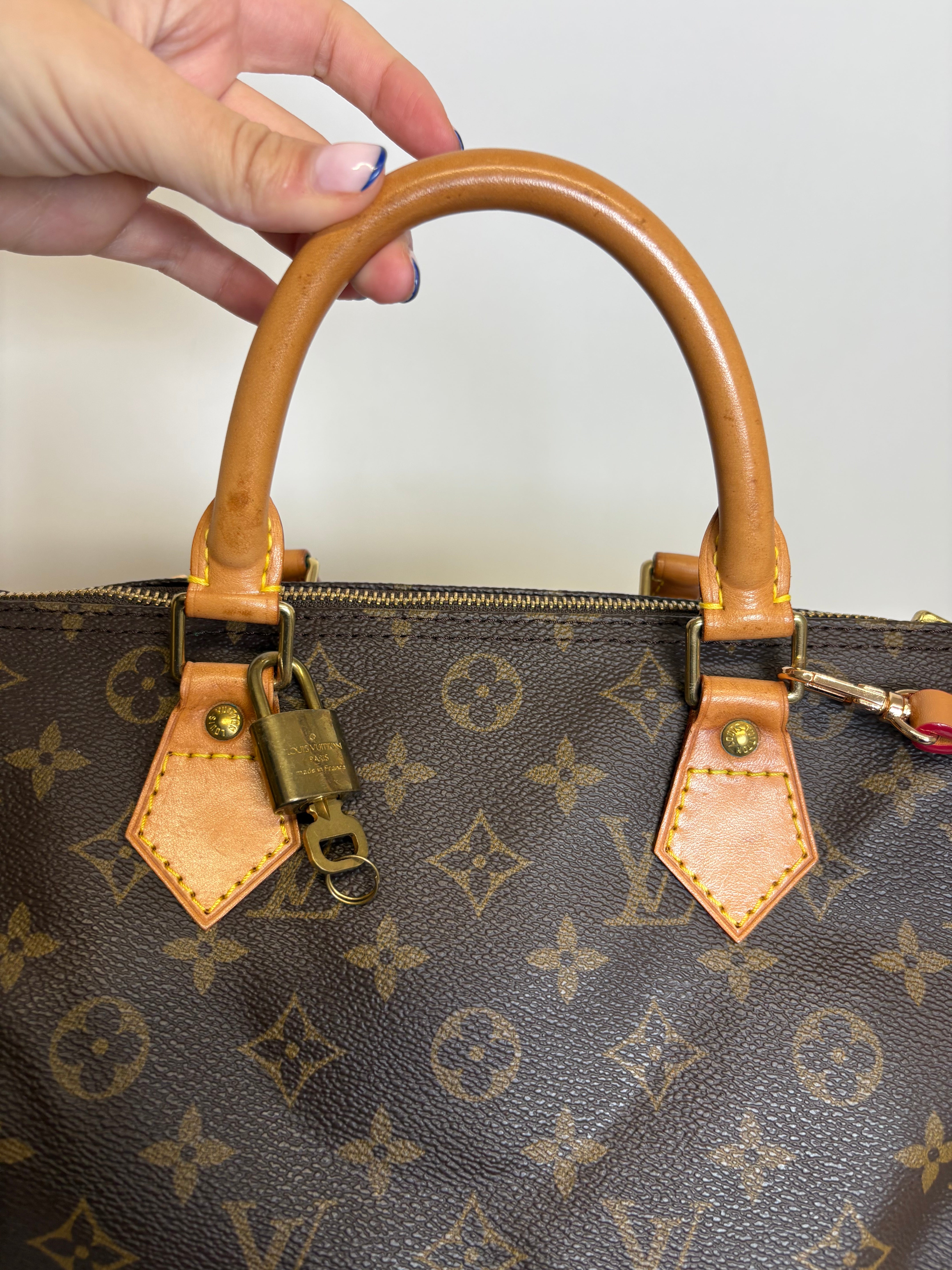 Speedy 30 canvas monogram con bandolera extra