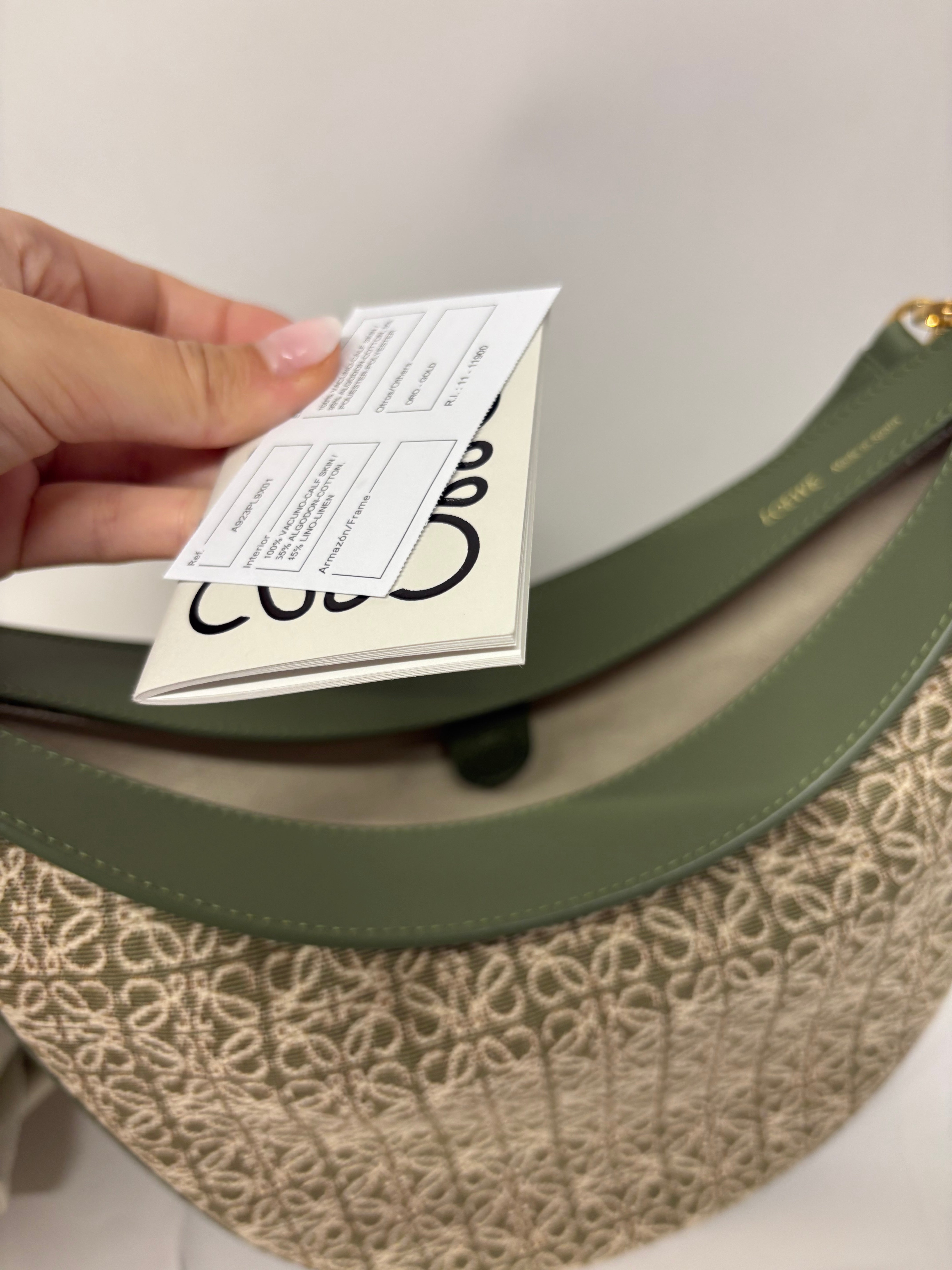 Loewe Luna Hobo Verde Anagrama