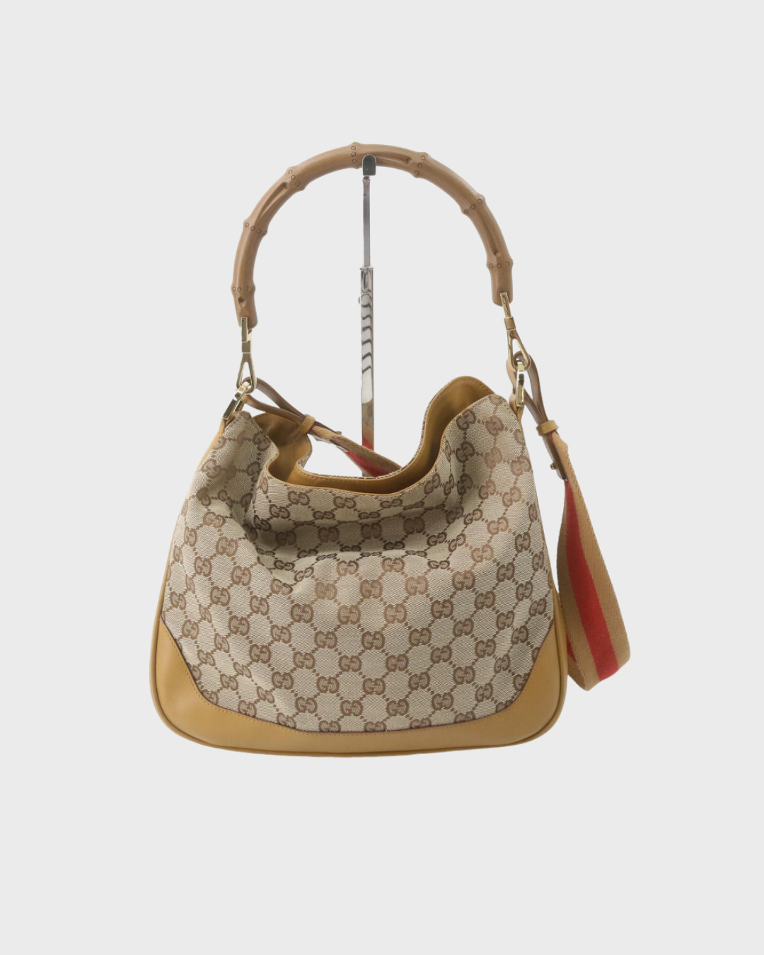Gucci Bamboo Monogram GG Canvas Beige