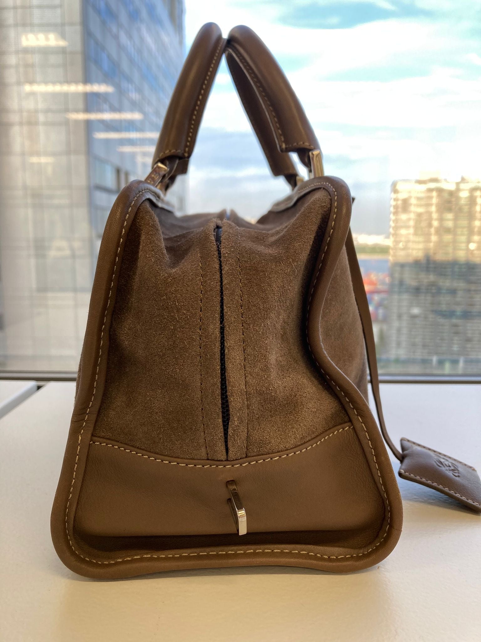 Amazona 29 Loewe marrón ante vintage