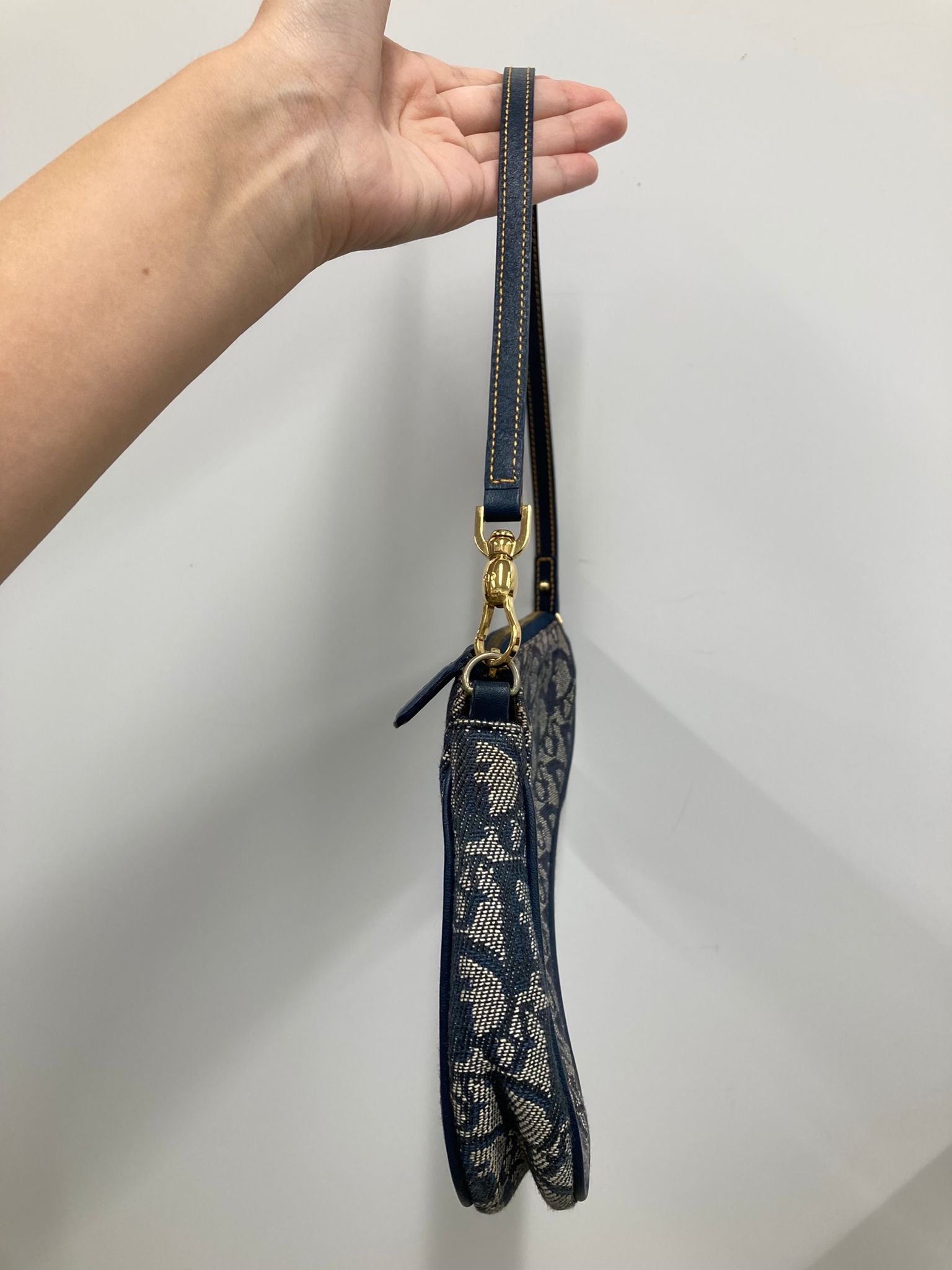Dior saddle pouch monogram azul