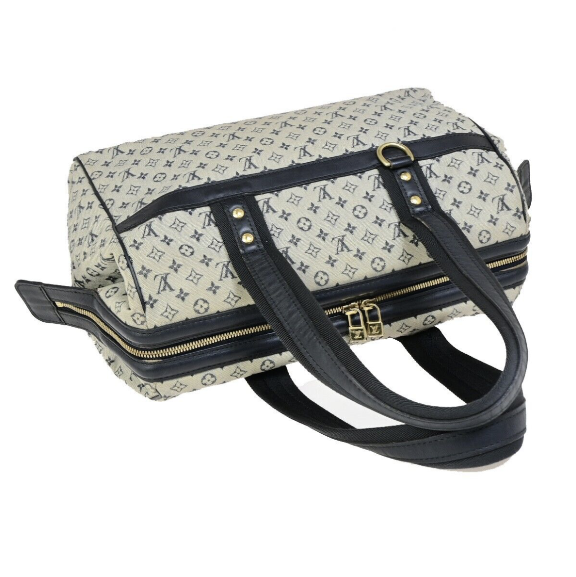 Louis Vuitton Joséphine azul en lona canvas