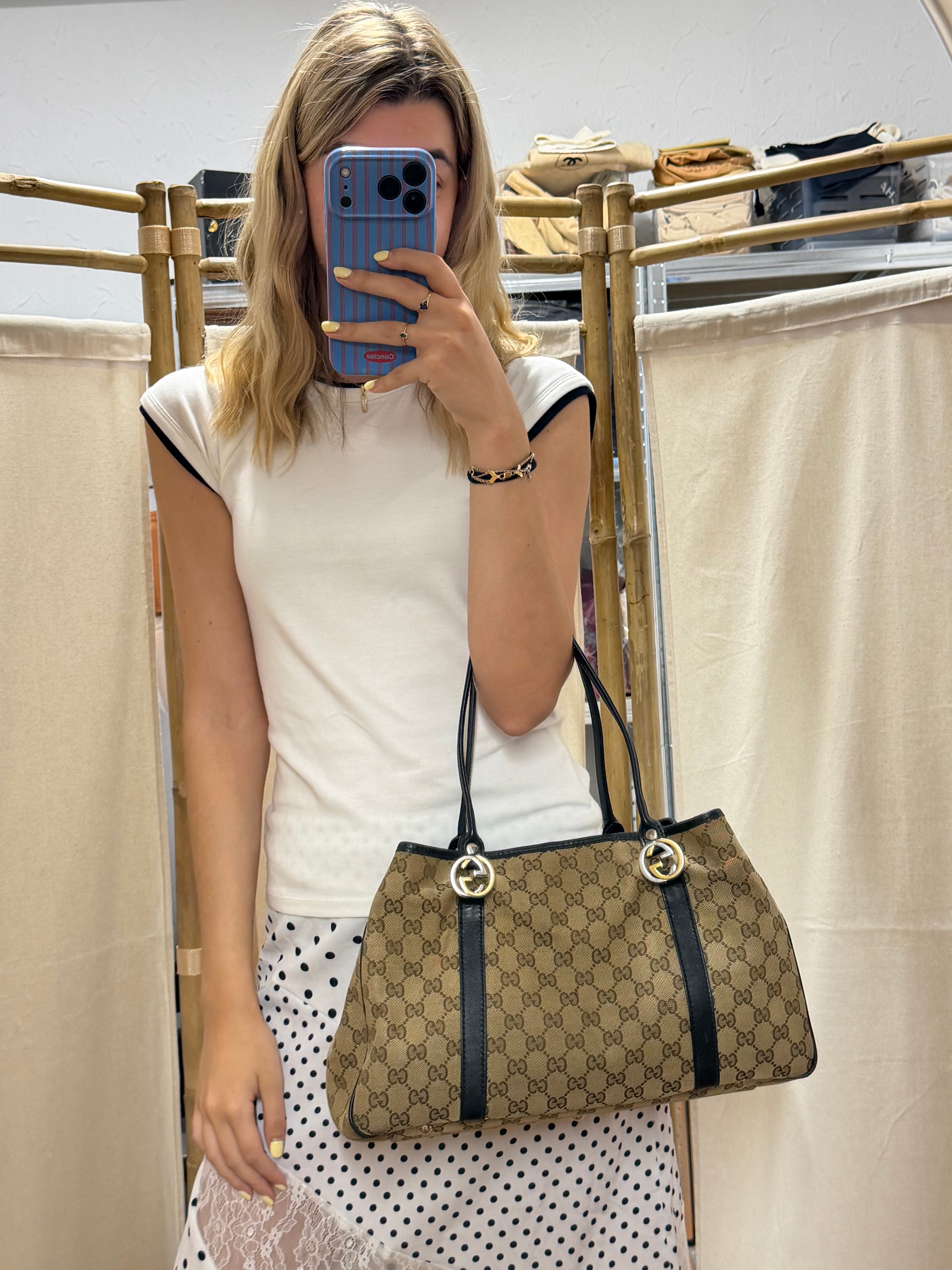 Gucci Twins Tote GG Canvas Mediana