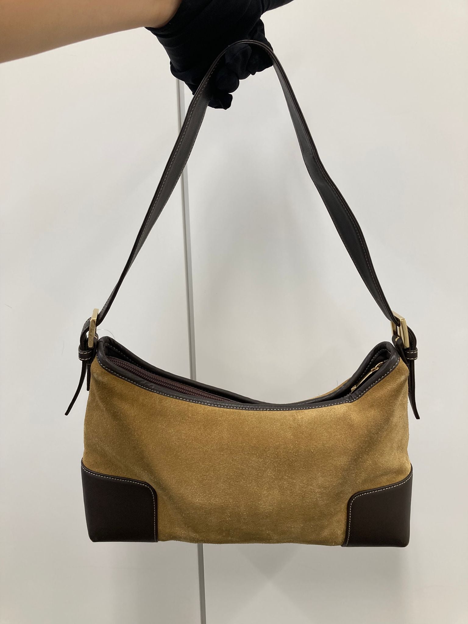 Loewe bolso hombro ante marrón vintage
