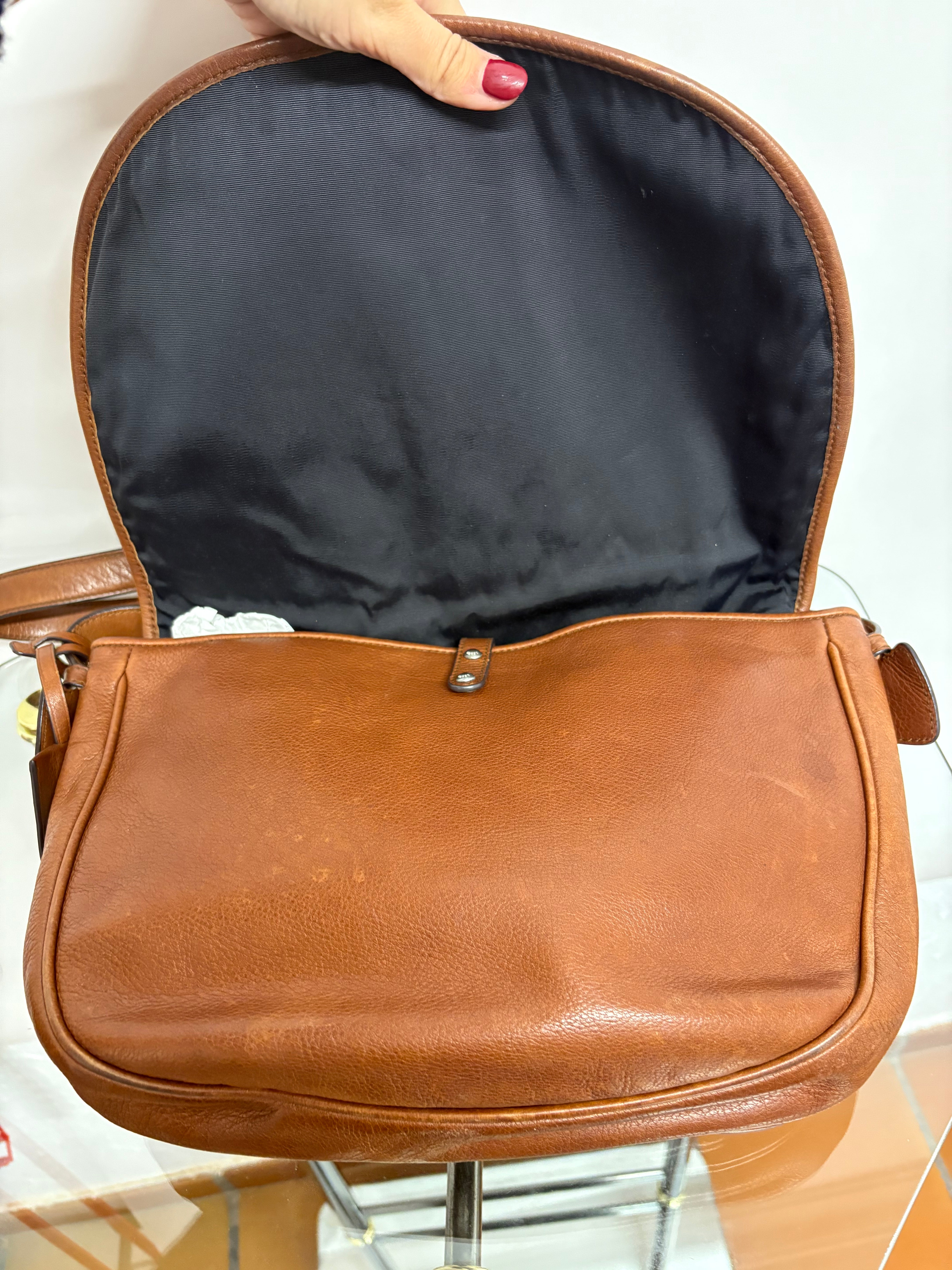 Loewe Heritage Bandolera Grande Piel Marrón · Vintage