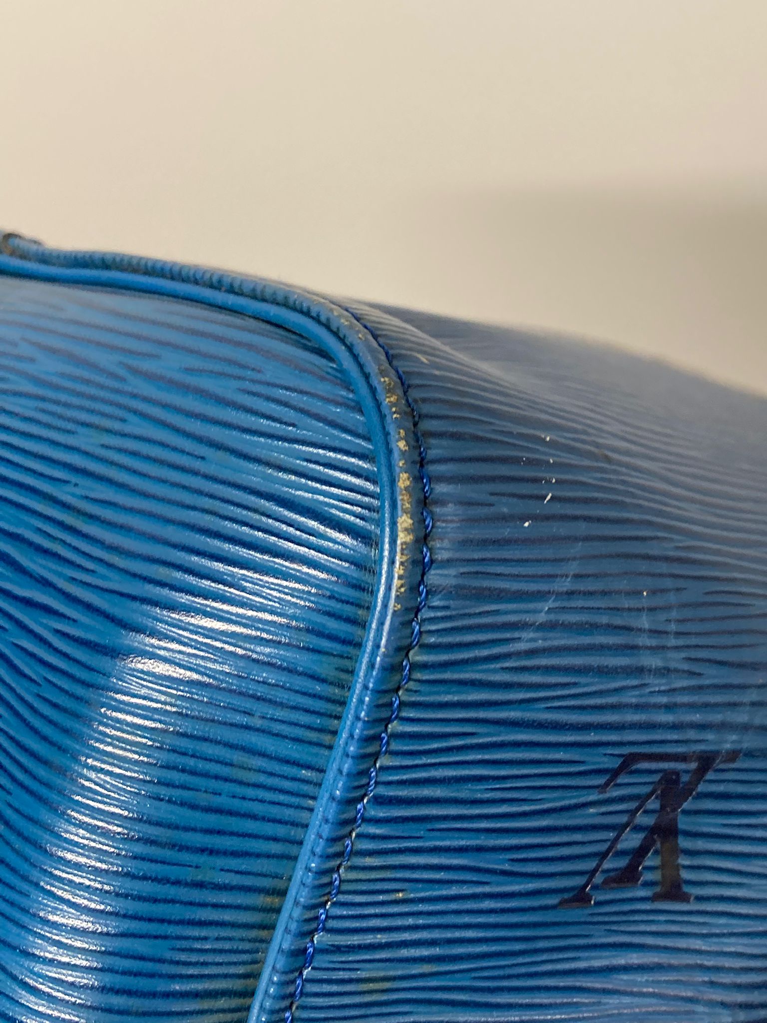 Louis Vuitton keepall 50 piel EPI azul Toledo