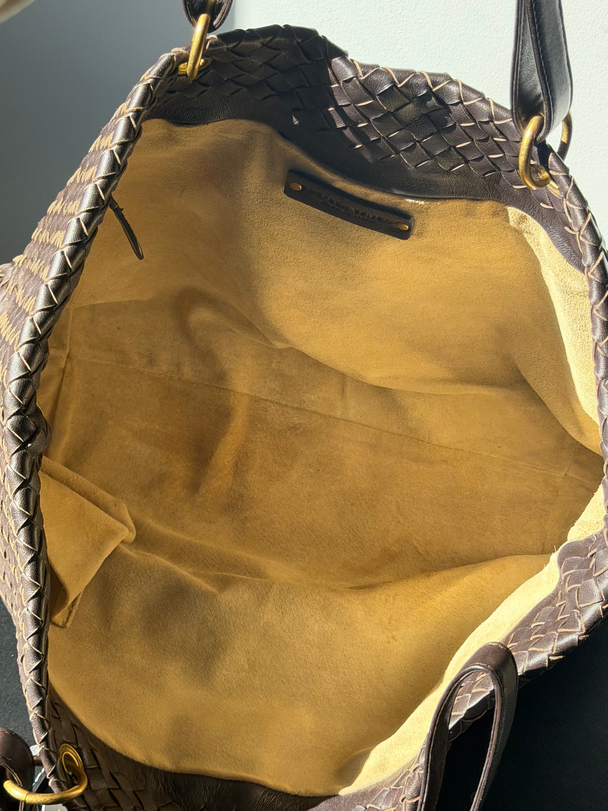 Bottega Veneta Capri Tote Grande Nappa Intrecciato Marrón