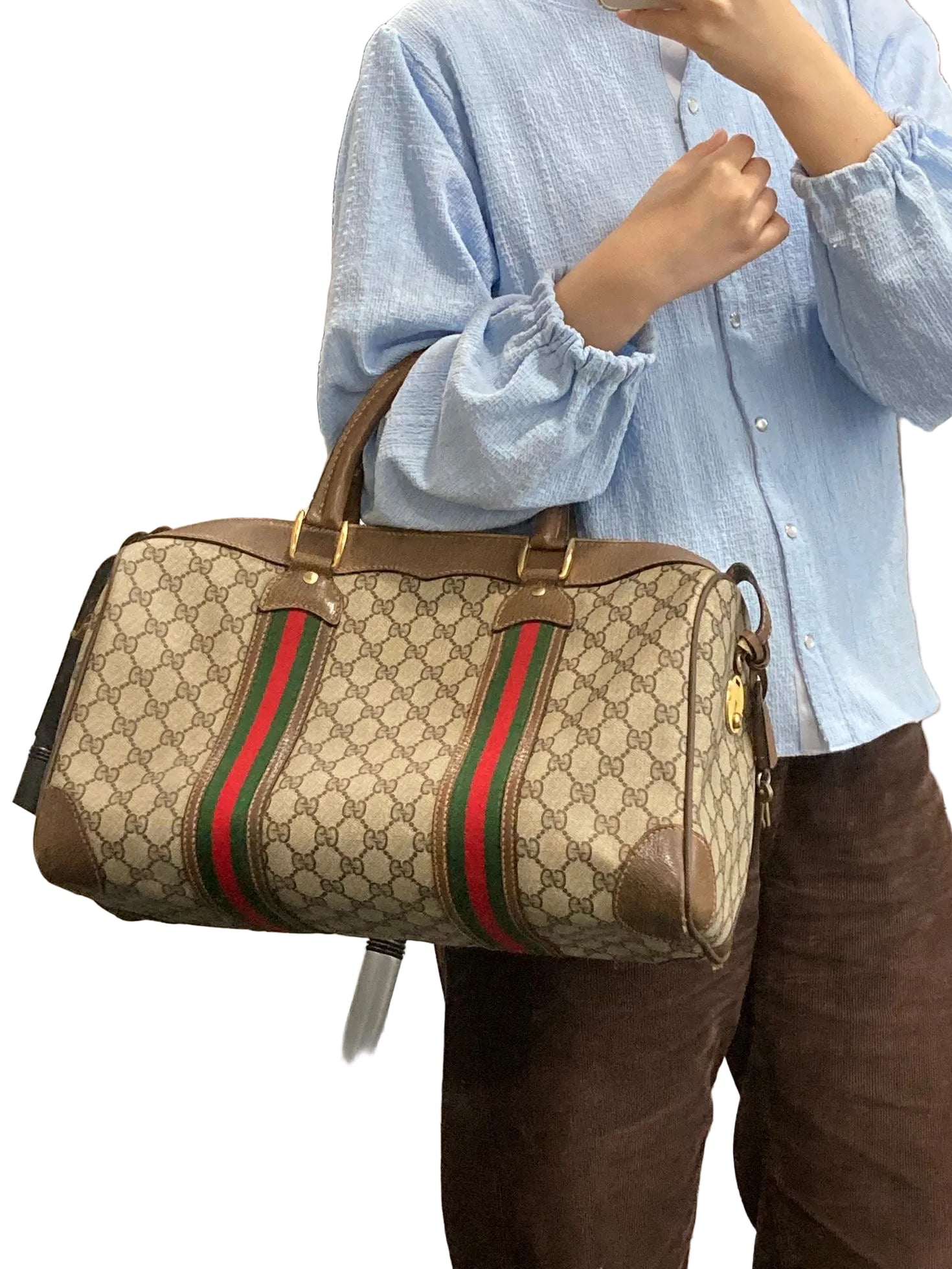 Gucci Boston Vintage GG Supreme Web XXL