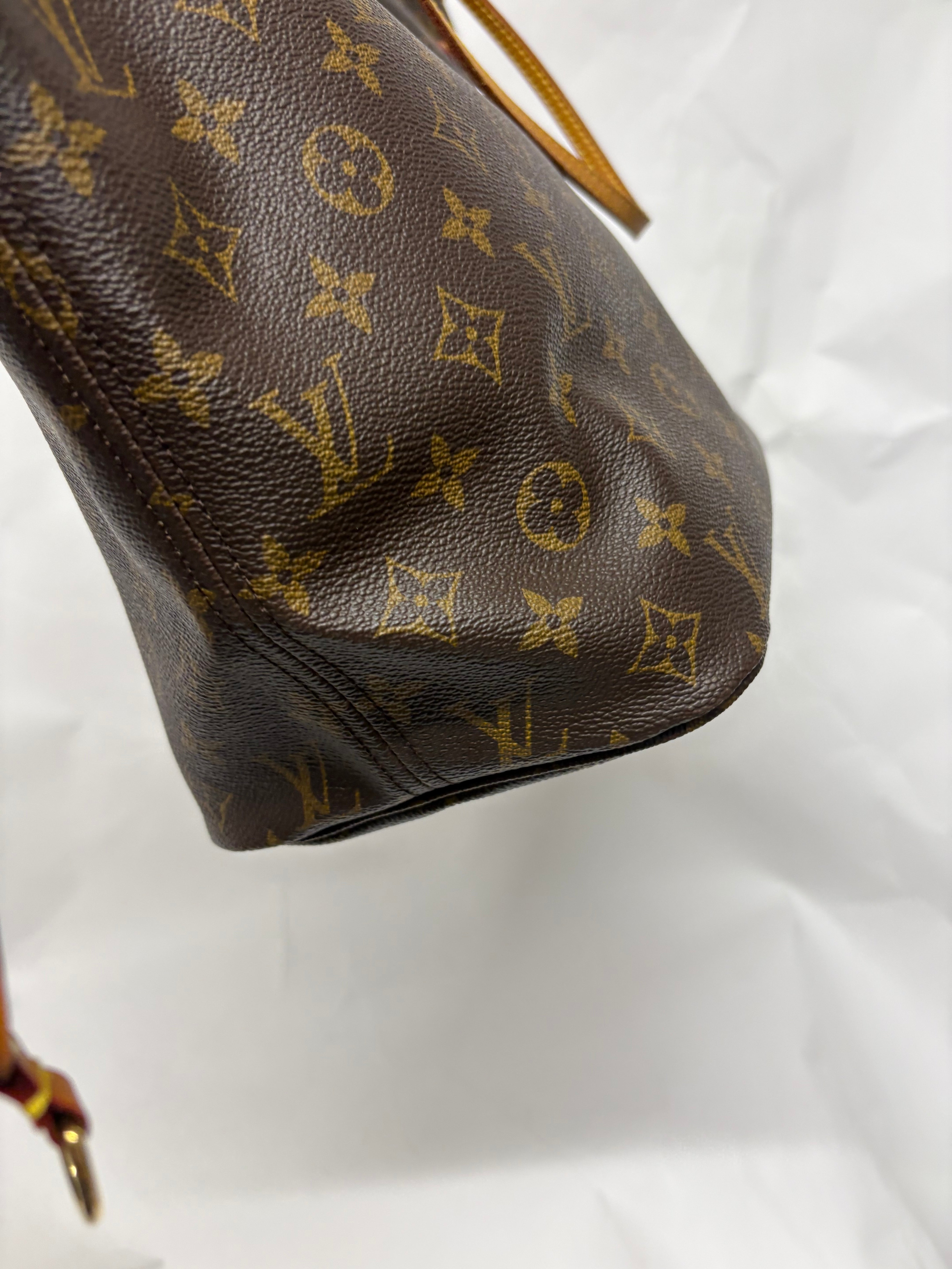 Louis Vuitton Neverfull MM Monogram y Beige