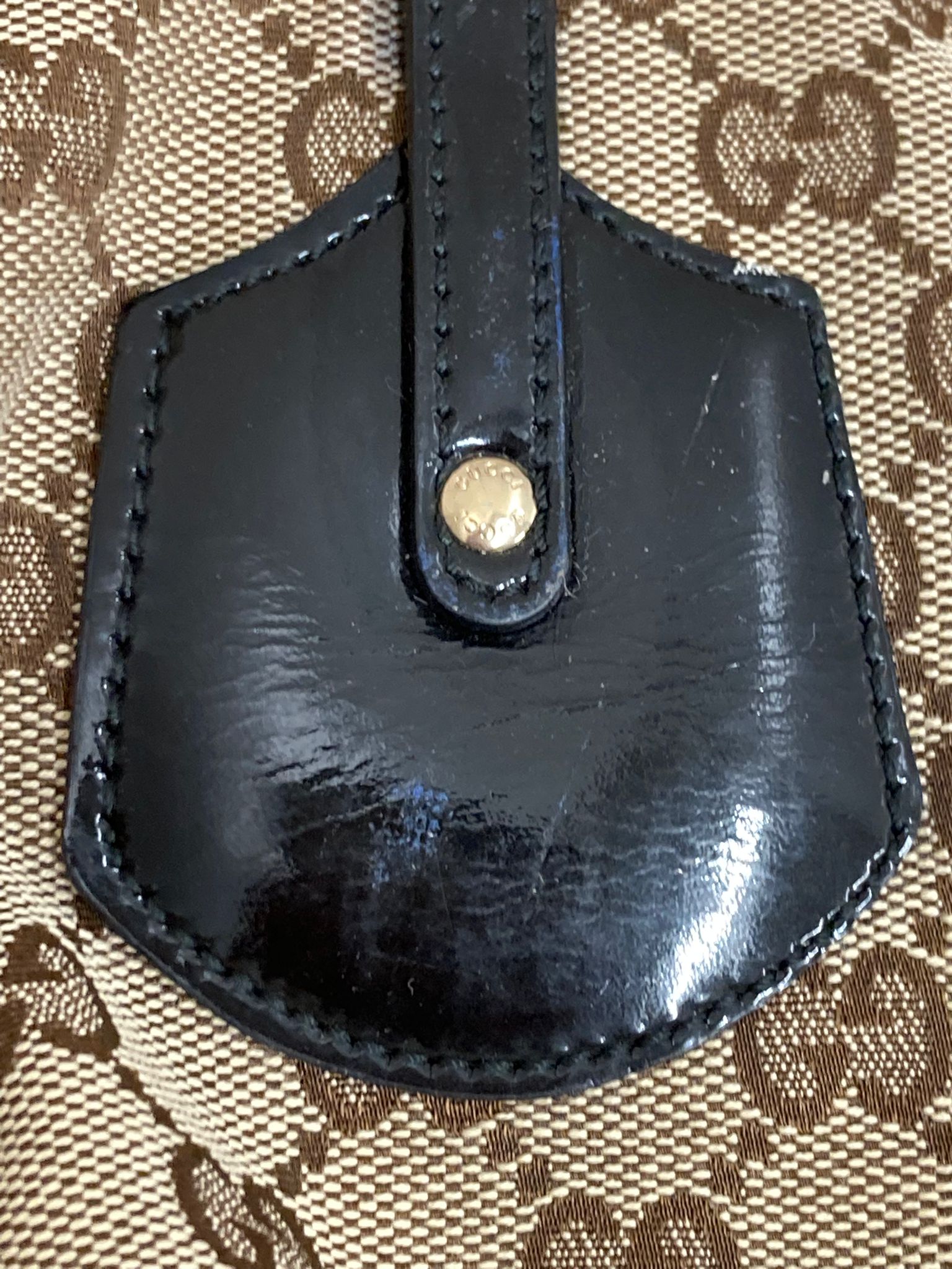 Gucci GG Canvas Tote Beige & negro