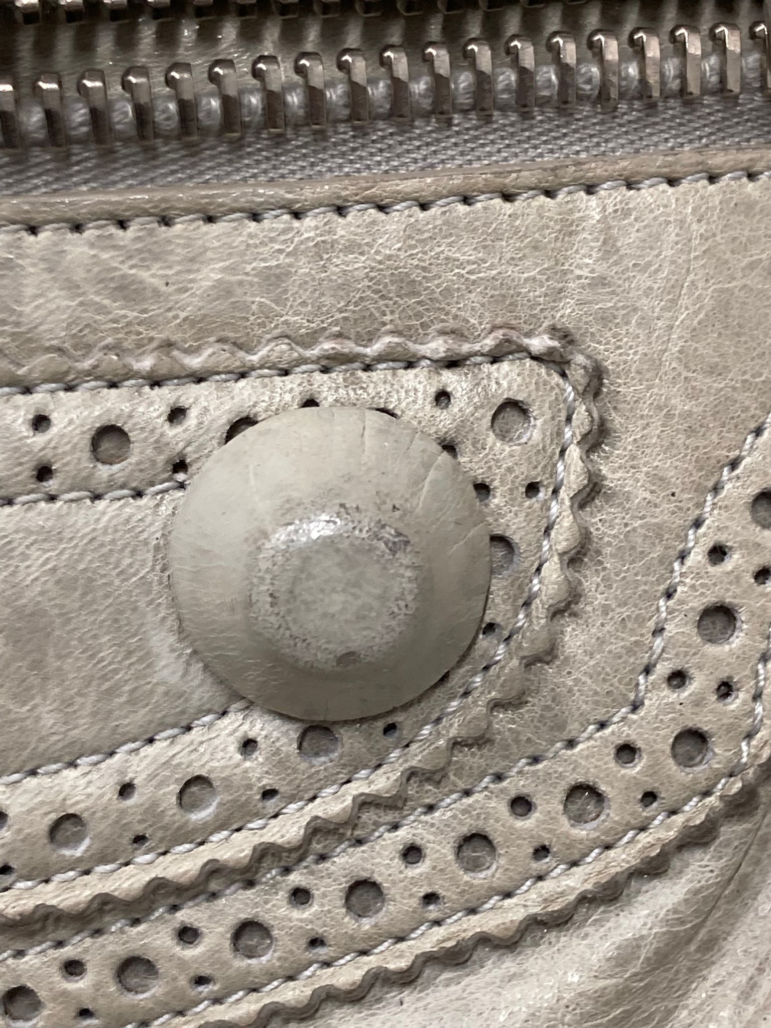 Balenciaga Giant City “Covered” Brogue Gris - crema