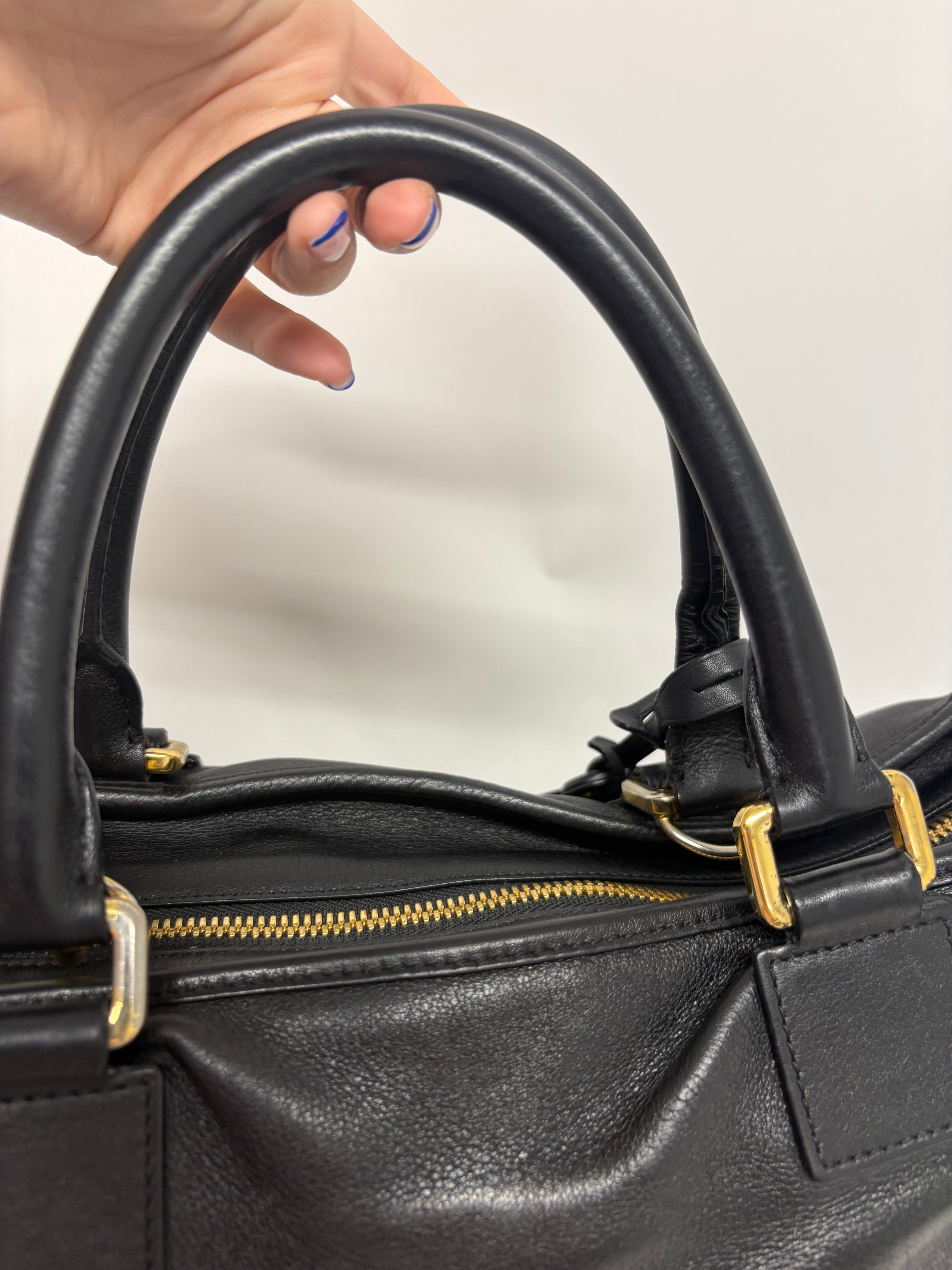 Loewe amazona 35 bandolera piel becerro negra