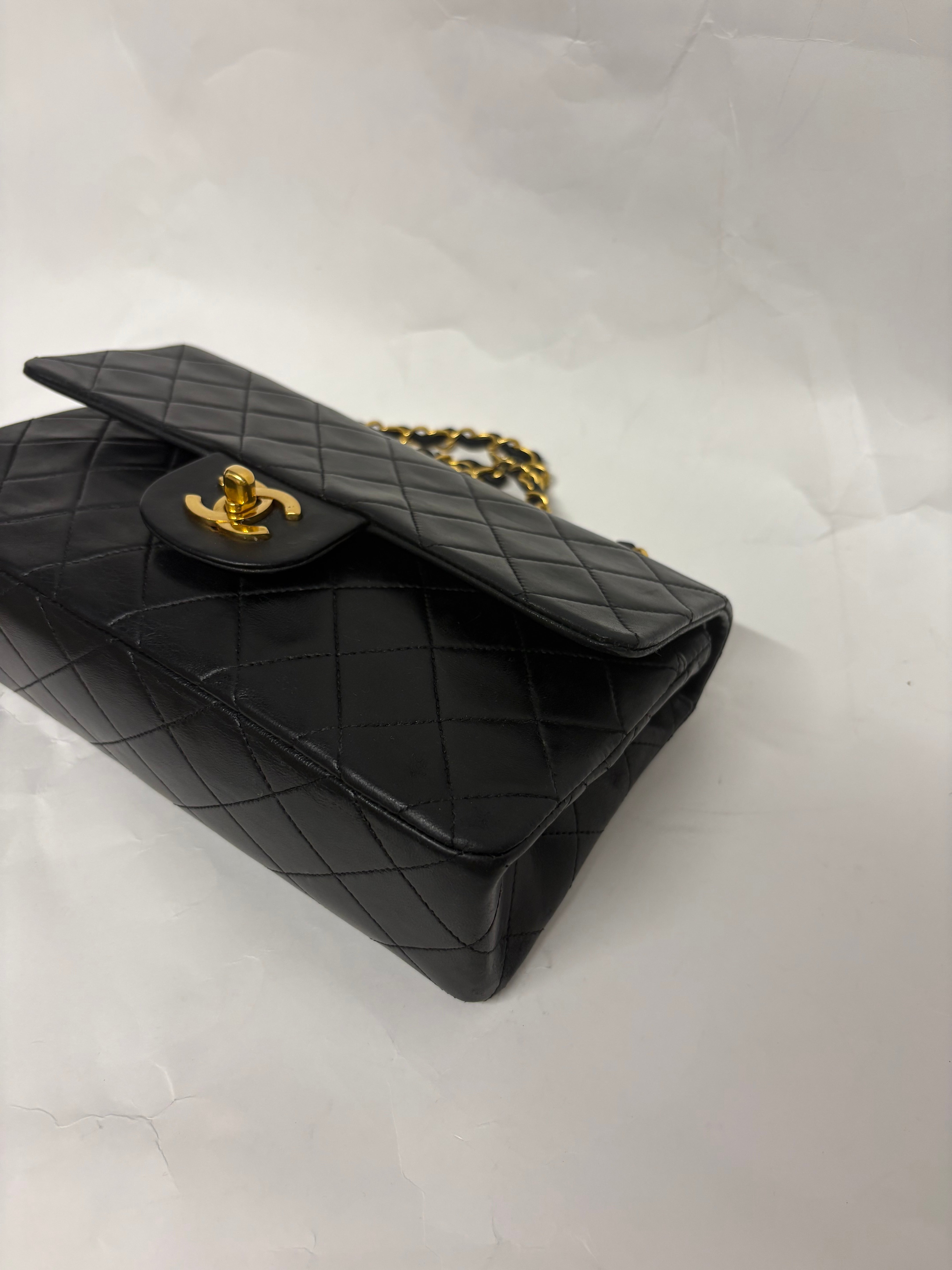 Chanel Timeless Matelassé 23 Double Flap negro serie 1