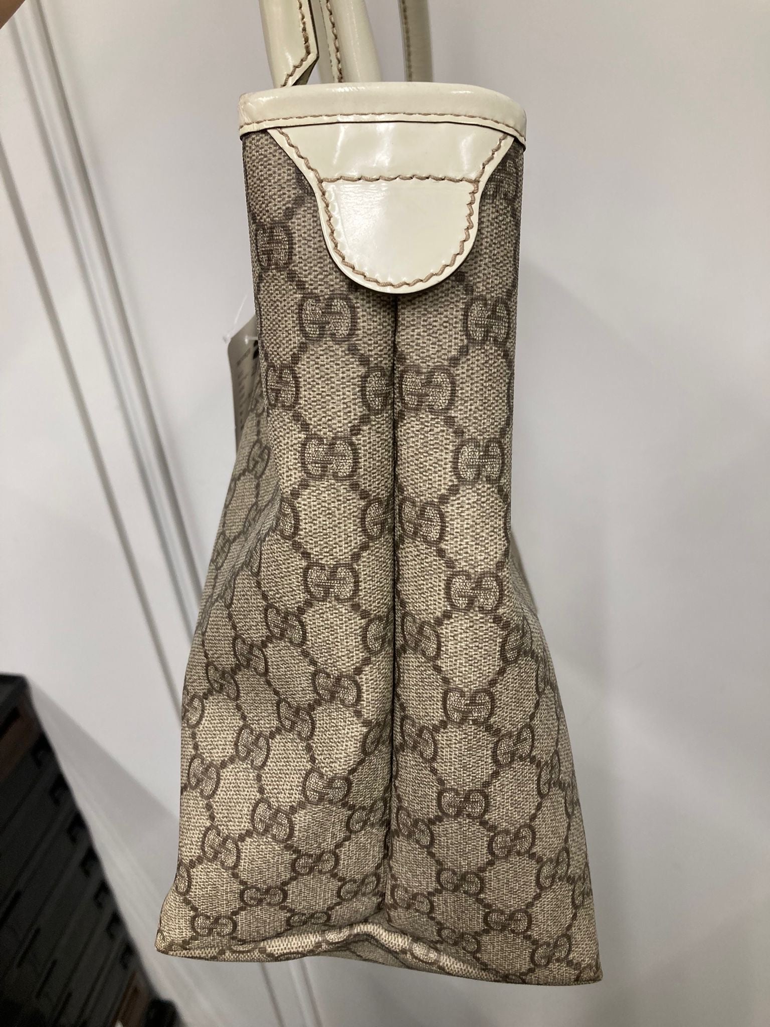 Gucci tote bag canvas y blanco