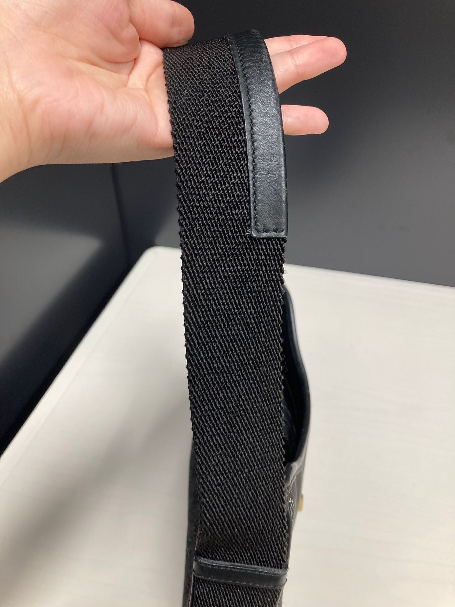 Gucci Jackie Lona monogram negra