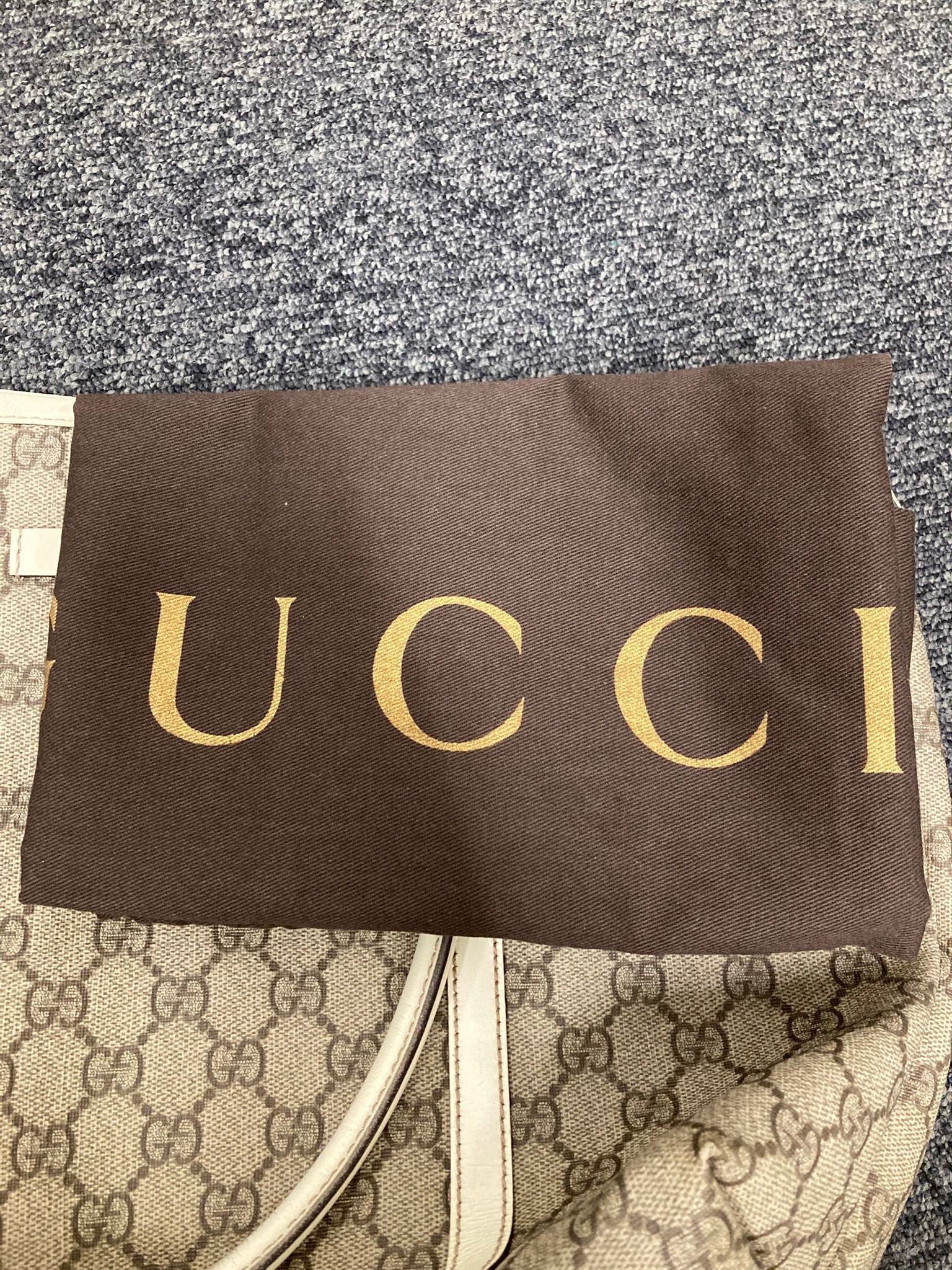 Gucci tote bag canvas y blanco