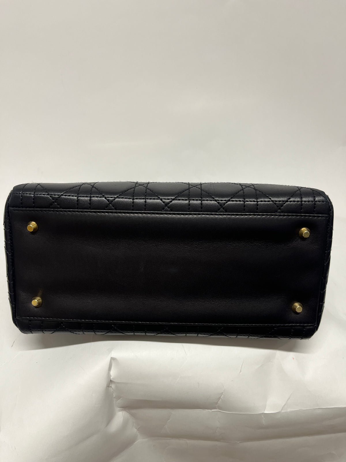 Dior Lady Dior Medium Piel Cordero Negra Cannage con bandolera