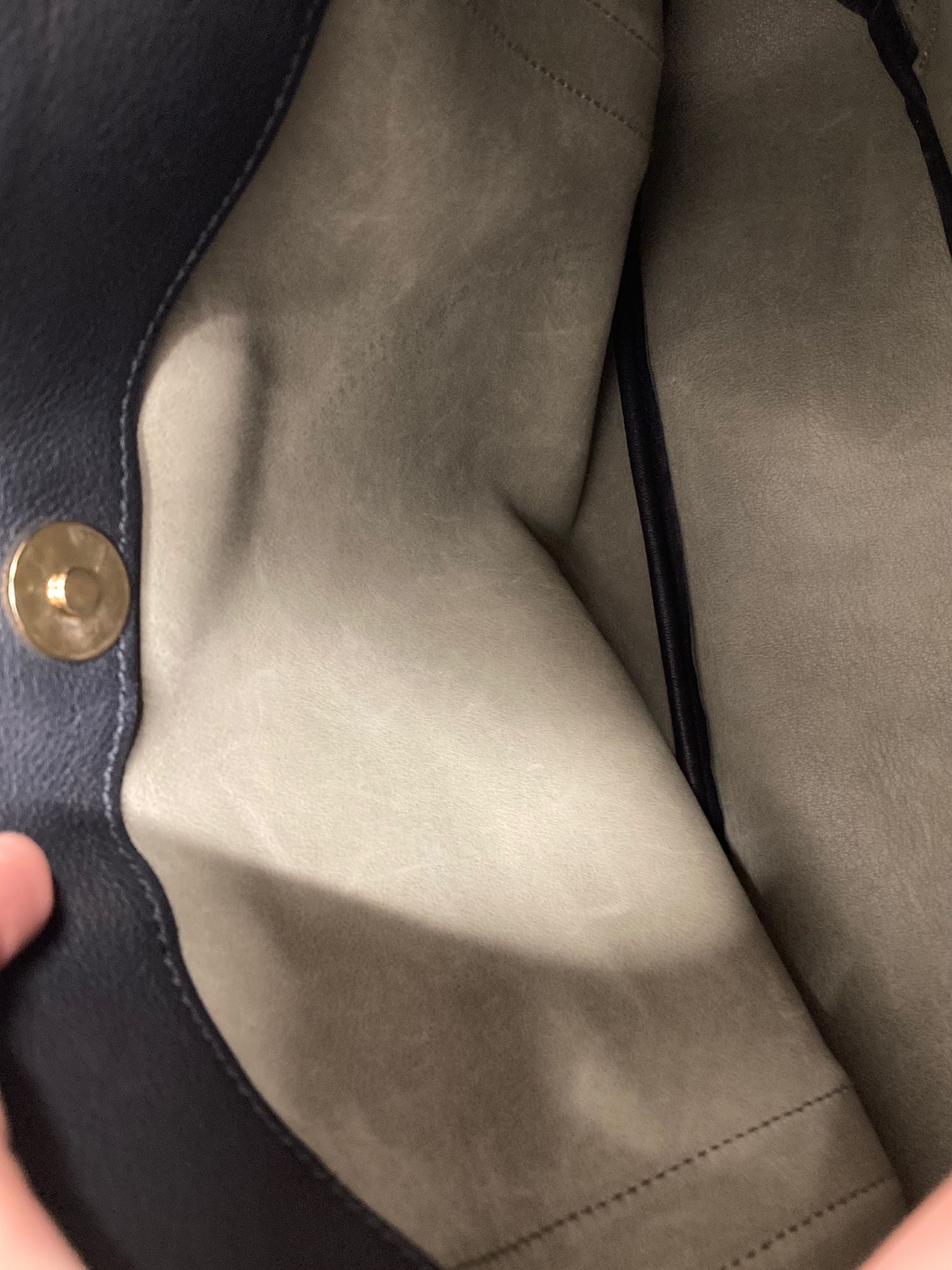 Loewe Tote Bag en ante caqui y piel negra