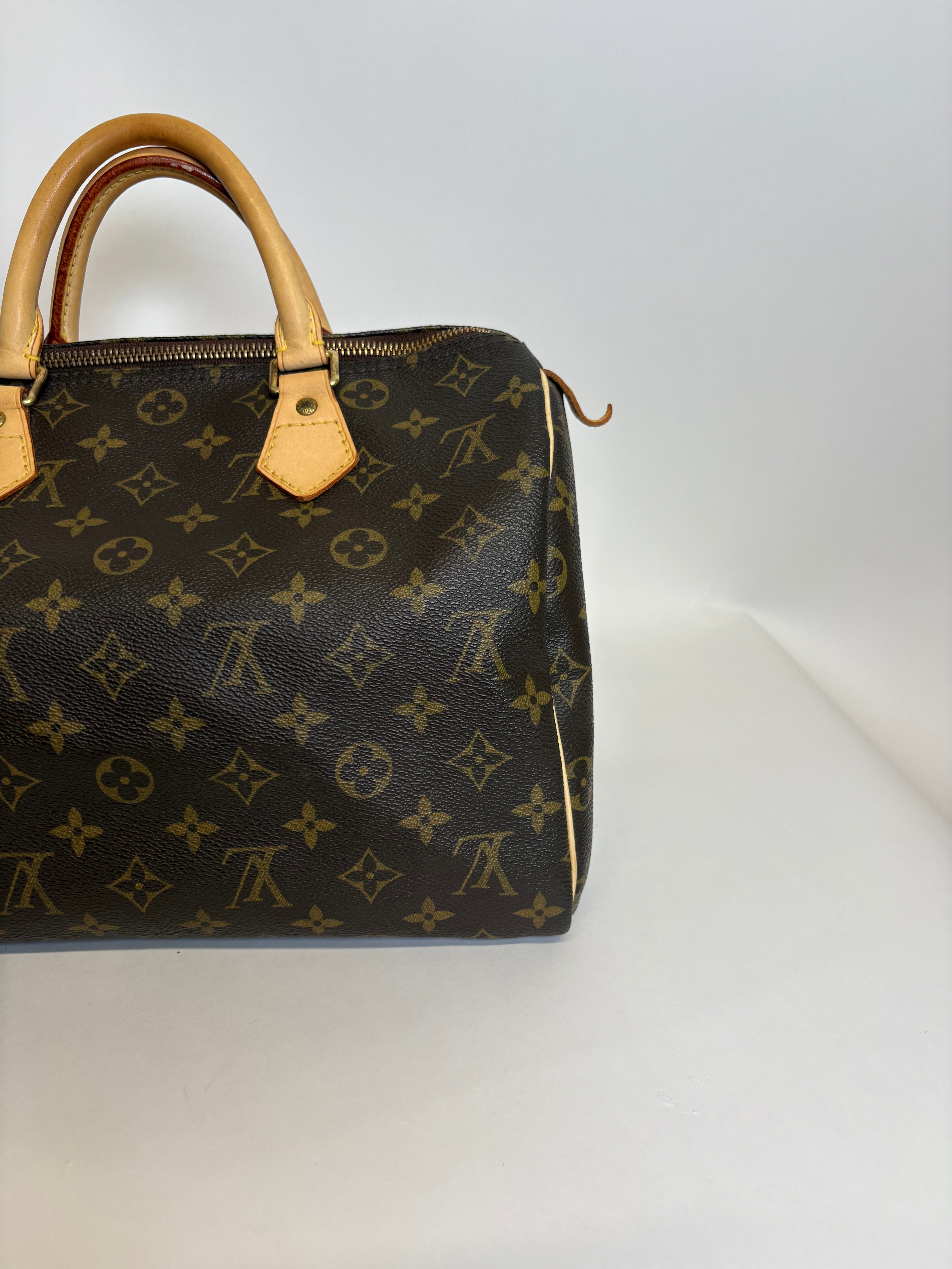 Louis Vuitton speedy 30 canvas monogram con bandolera extra