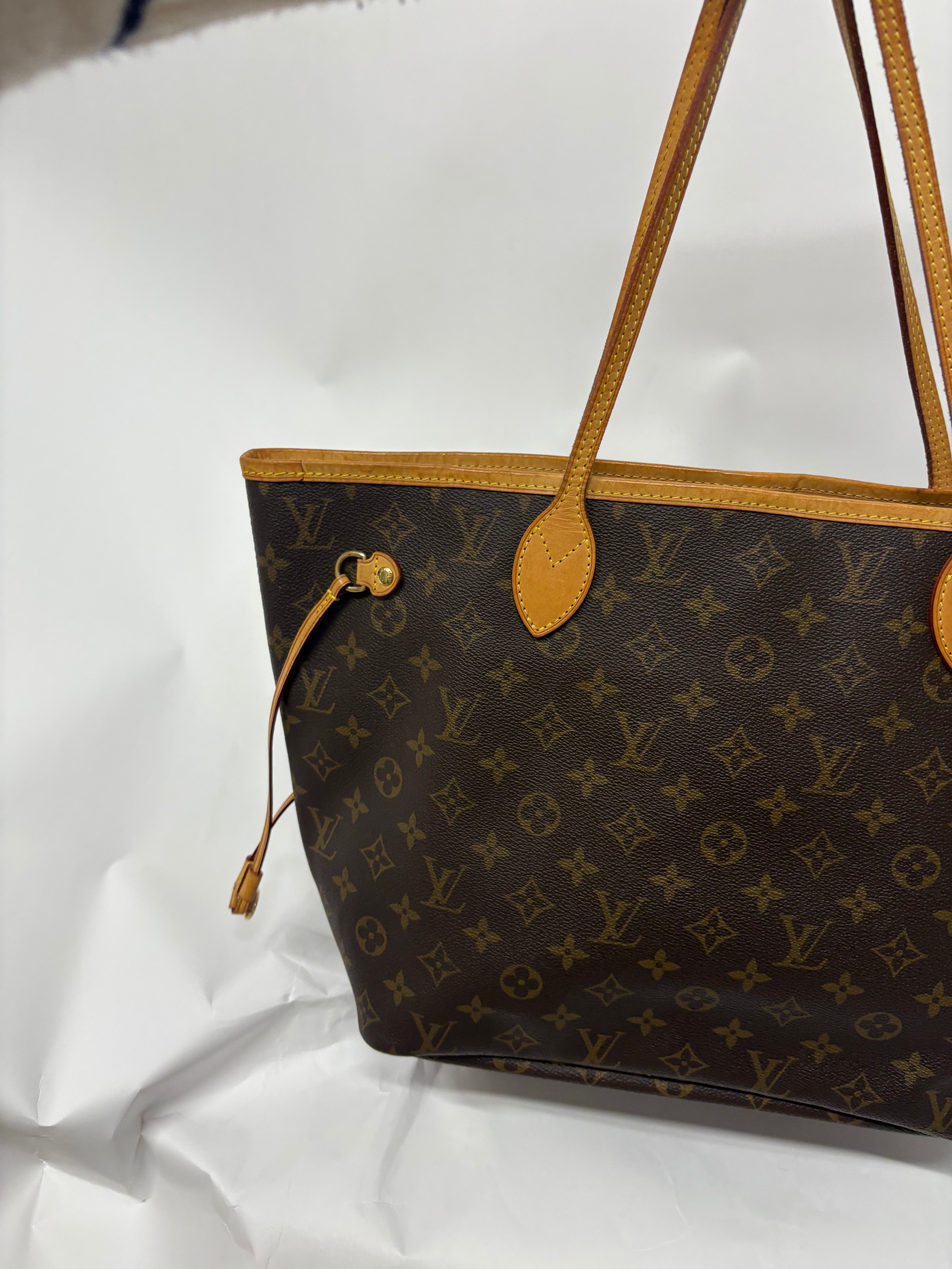 Louis Vuitton Neverfull MM Monogram y Beige