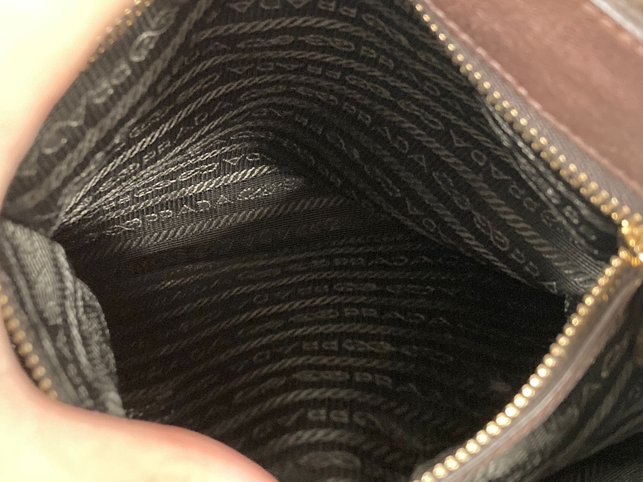 Prada 2Way Tote Bag en piel marrón chocolate