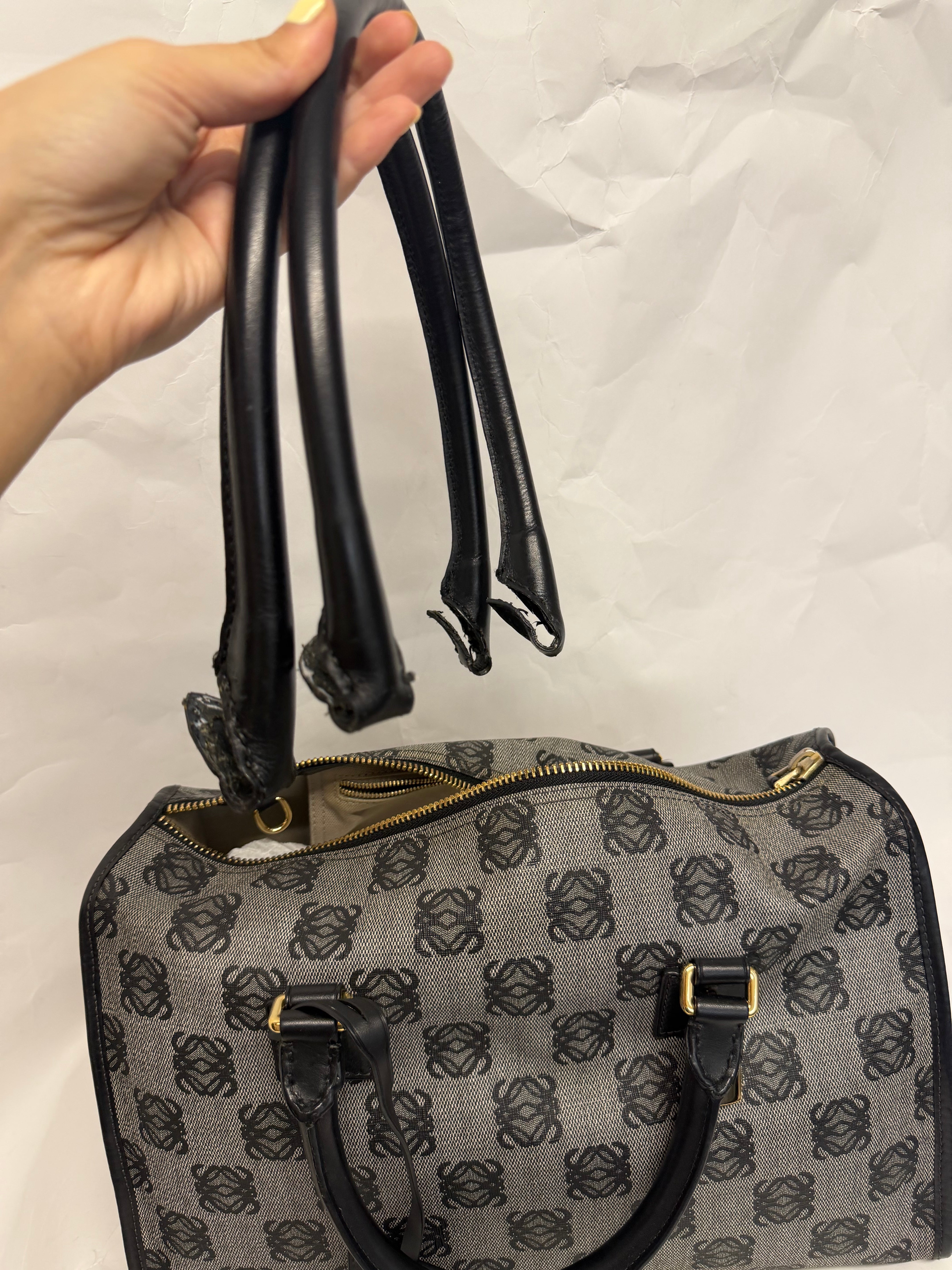 Loewe Amazona 36 Jacquard Anagram azul marino