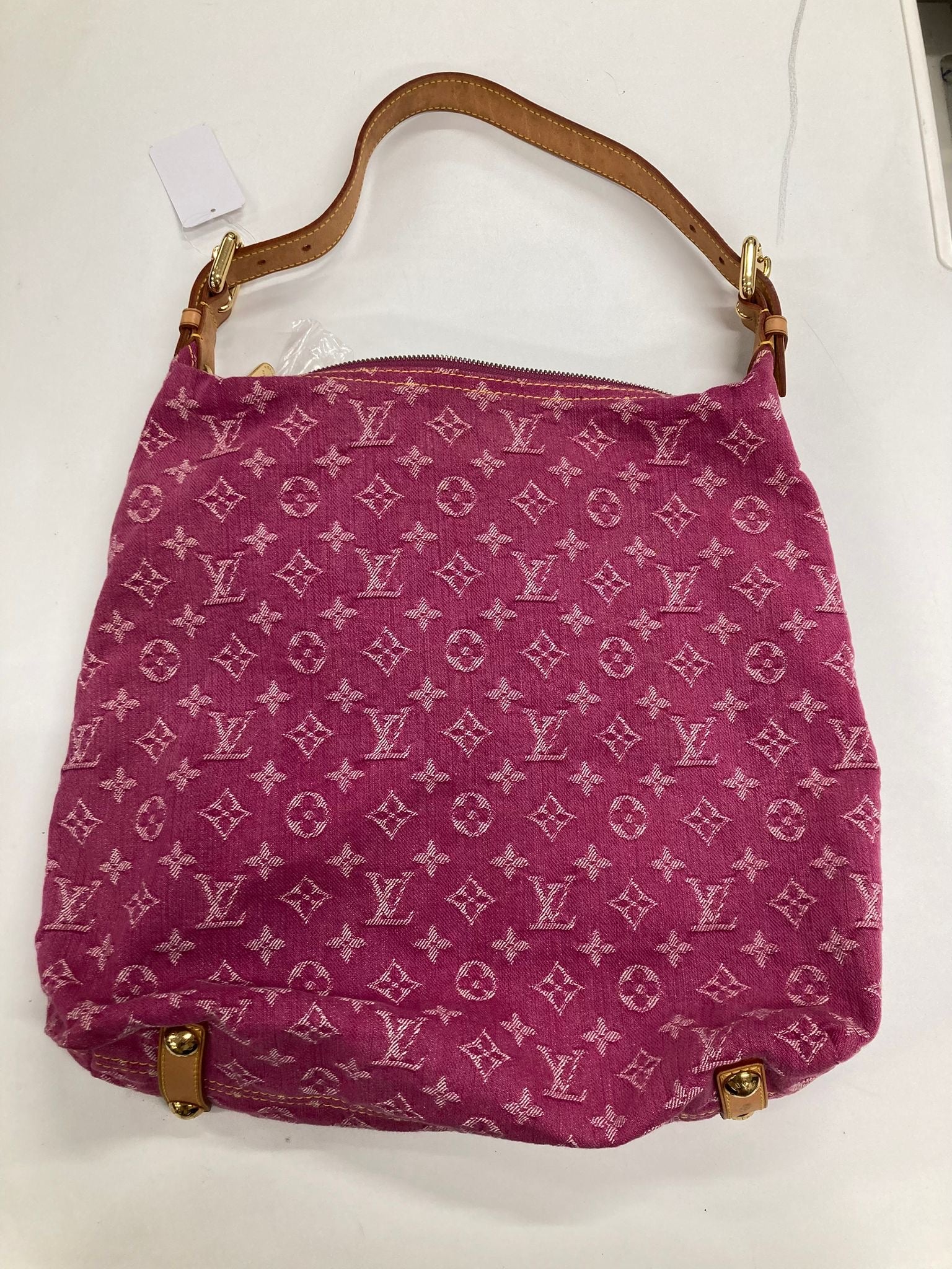 Bolso Louis Vuitton Baggy GM Monogram Denim rosa