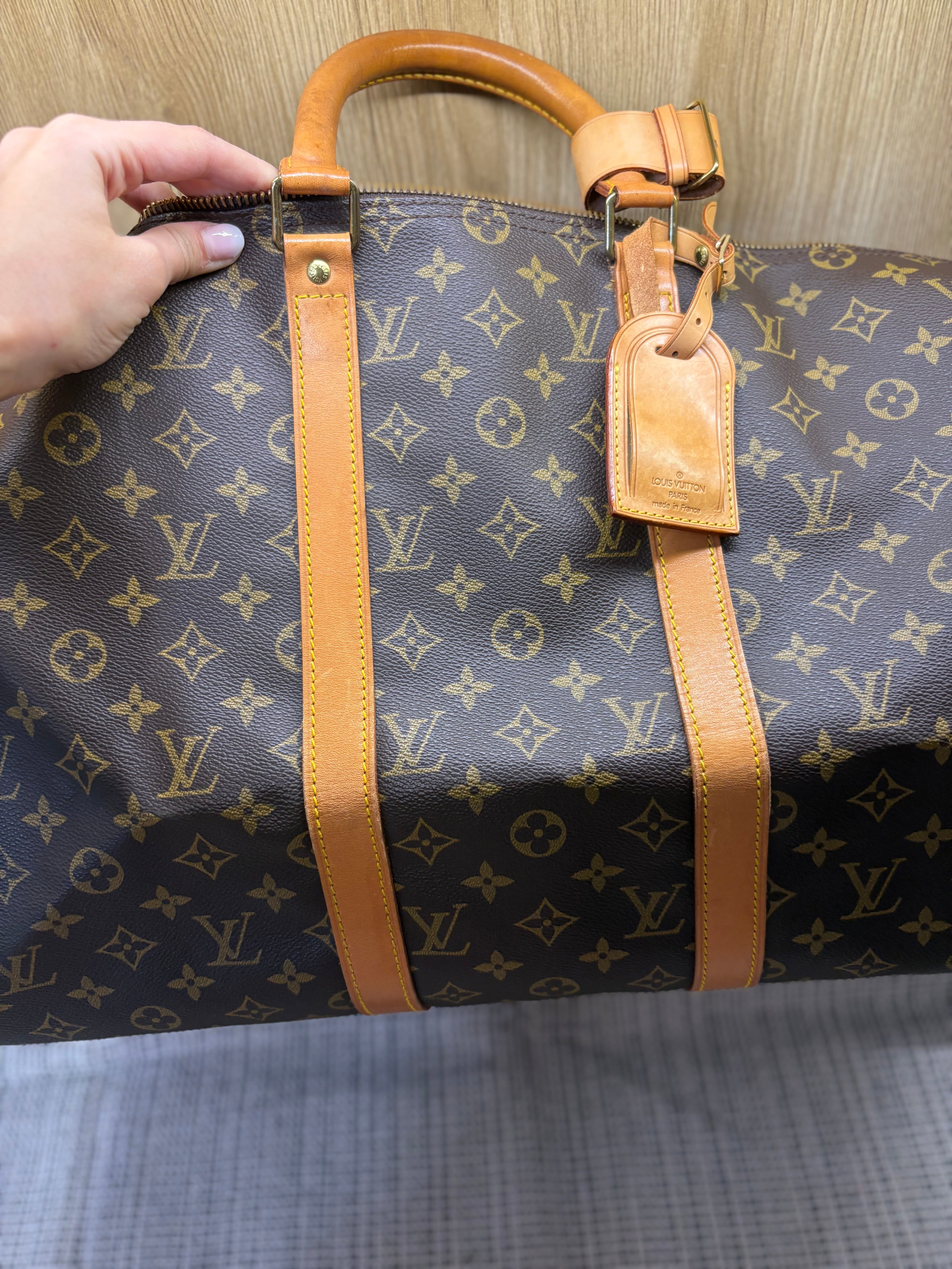 Louis Vuitton Keepall 50 bandolera canvas monogram