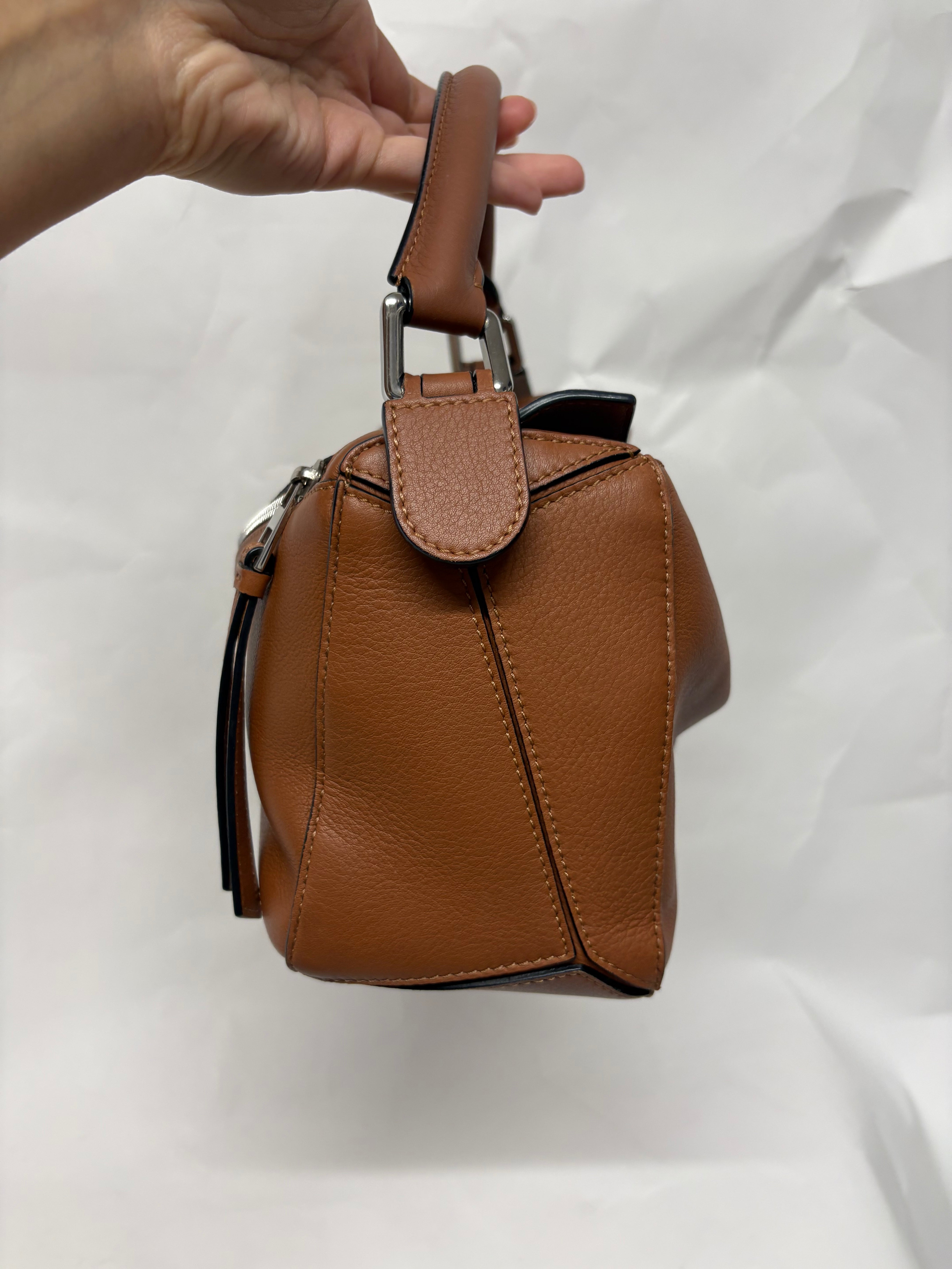 Loewe puzzle small pequeño camel marrón