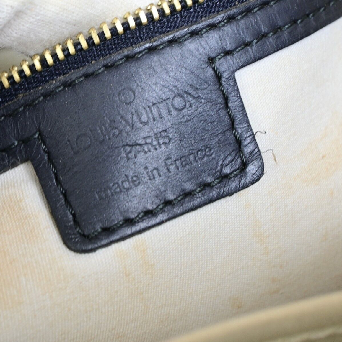 Louis Vuitton Joséphine azul en lona canvas