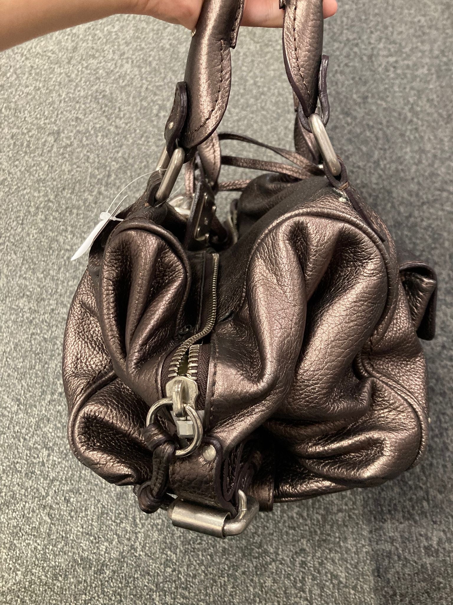 Chloé Paddington Metallic – Piel bronce