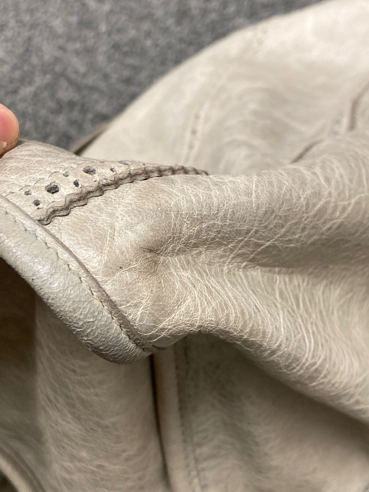 Balenciaga Giant City “Covered” Brogue Gris - crema