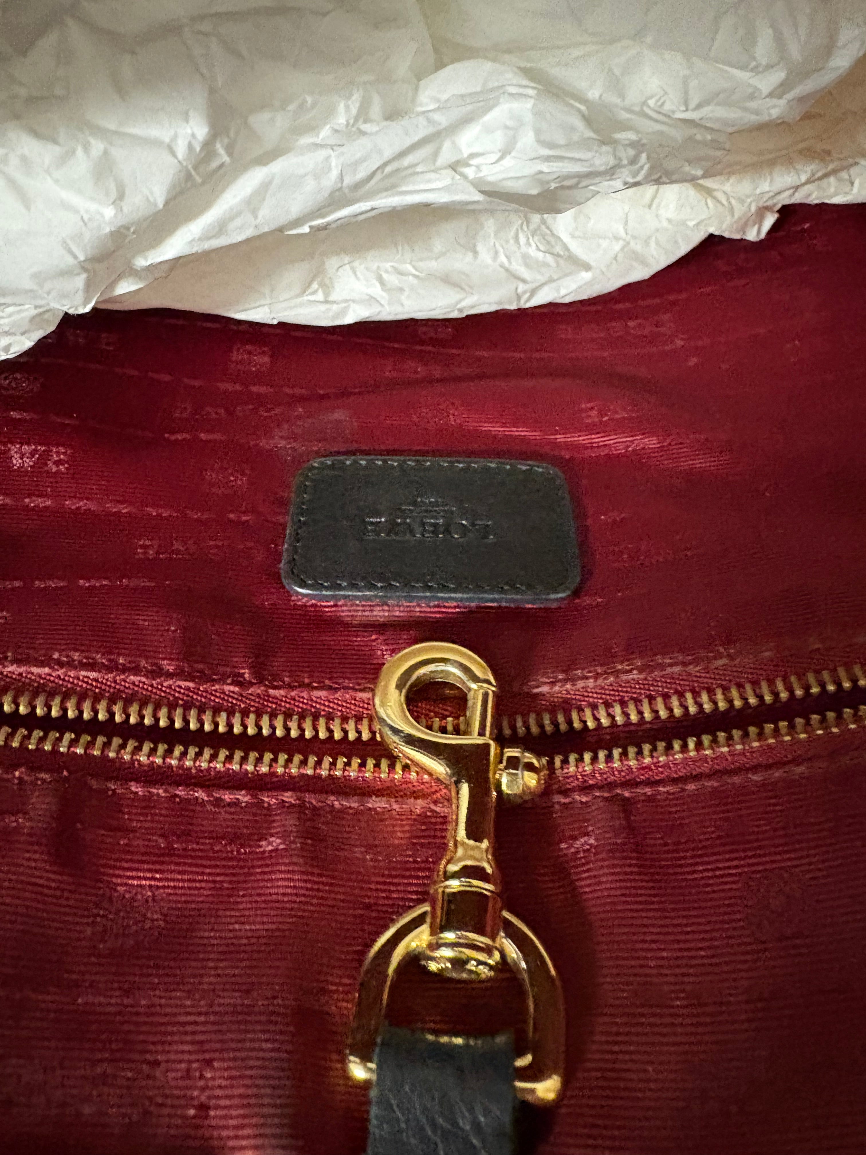 Loewe heritage tote negra vintage