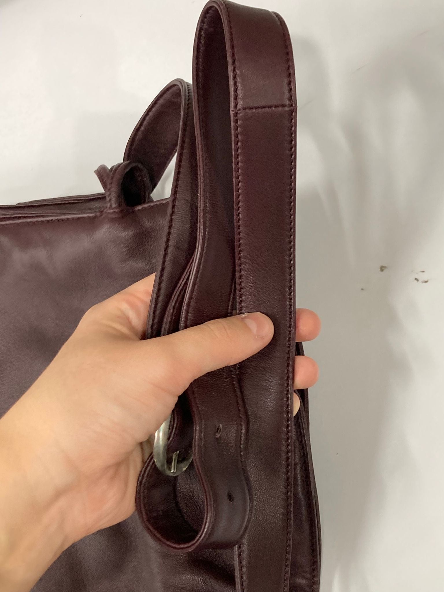 Loewe Flamenco Mediano burdeos Bandolera Piel Napa de Cordero